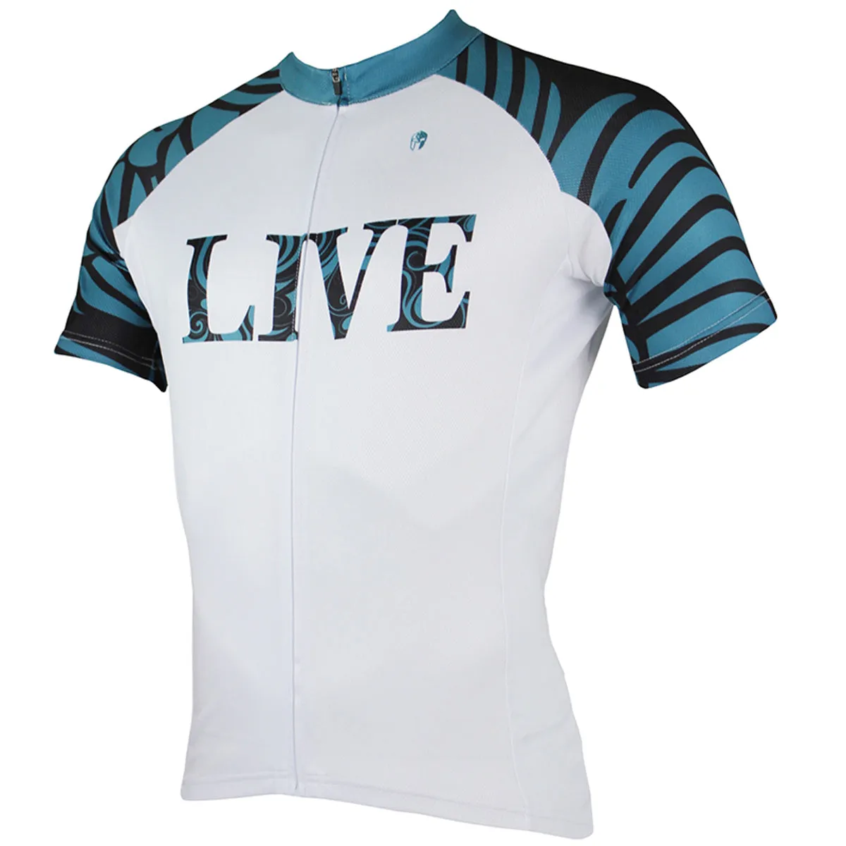 ILPALADINO LIVE & SPRINT Men's Green/Red Cycling Mountain Bike Shirt Jersey Bike Shirt MTB Mountain Biking Outdoor Comfortable Riding Clothes NO.141