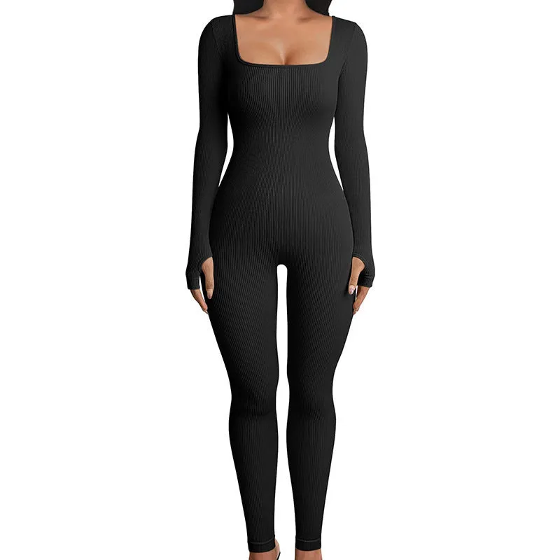 Imogen – Seamless Long Sleeve Yoga Jumpsuit