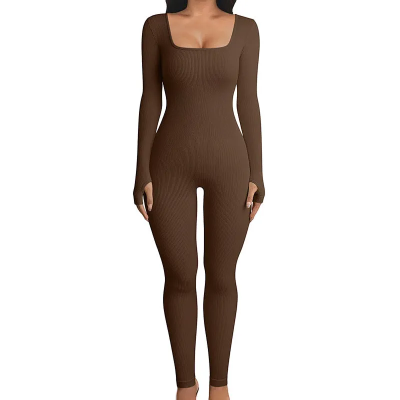 Imogen – Seamless Long Sleeve Yoga Jumpsuit