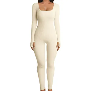 Imogen – Seamless Long Sleeve Yoga Jumpsuit