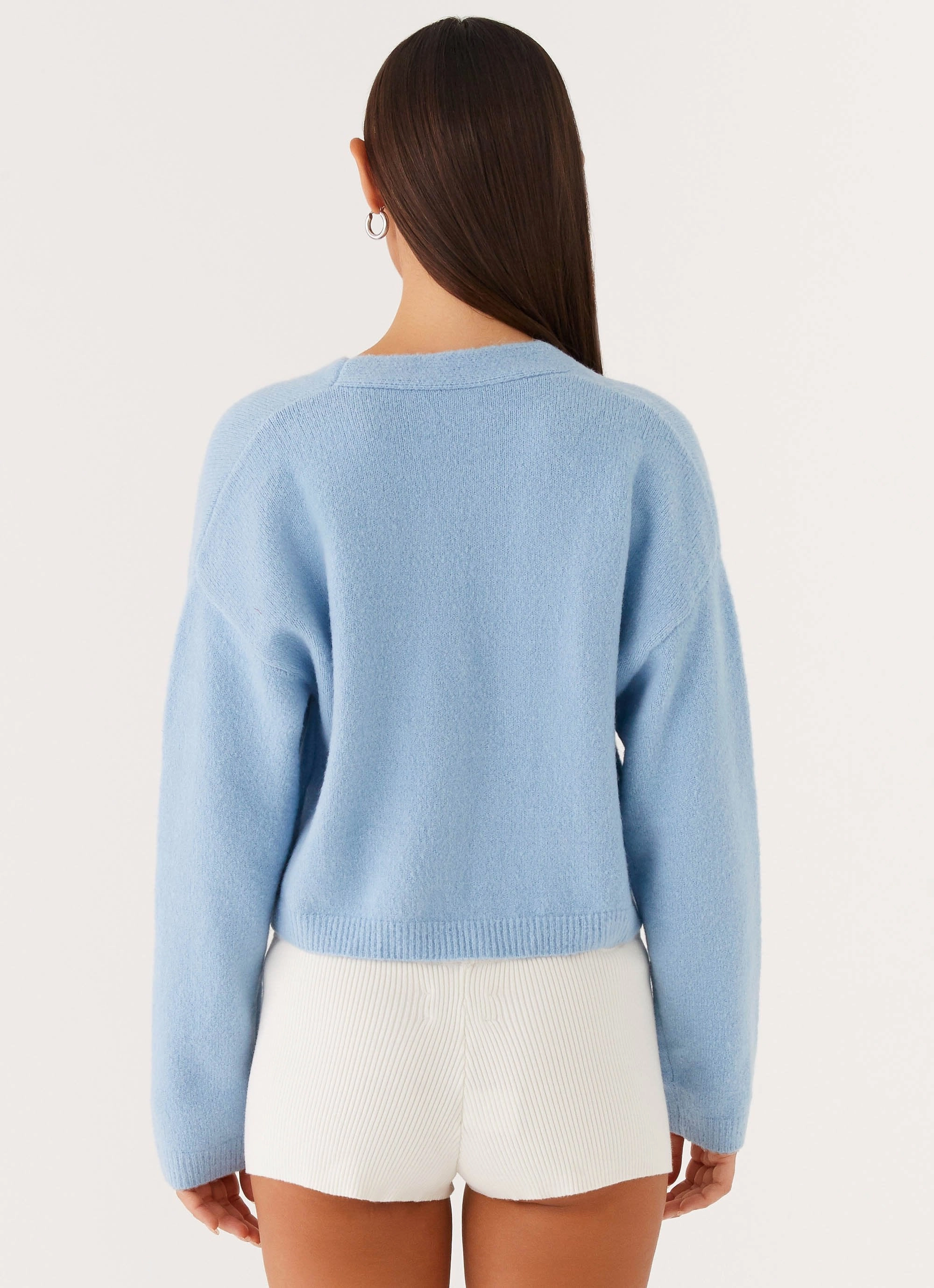 Low Profile Insulation All Day Comfort Lenka Oversized Cardigan - Blue