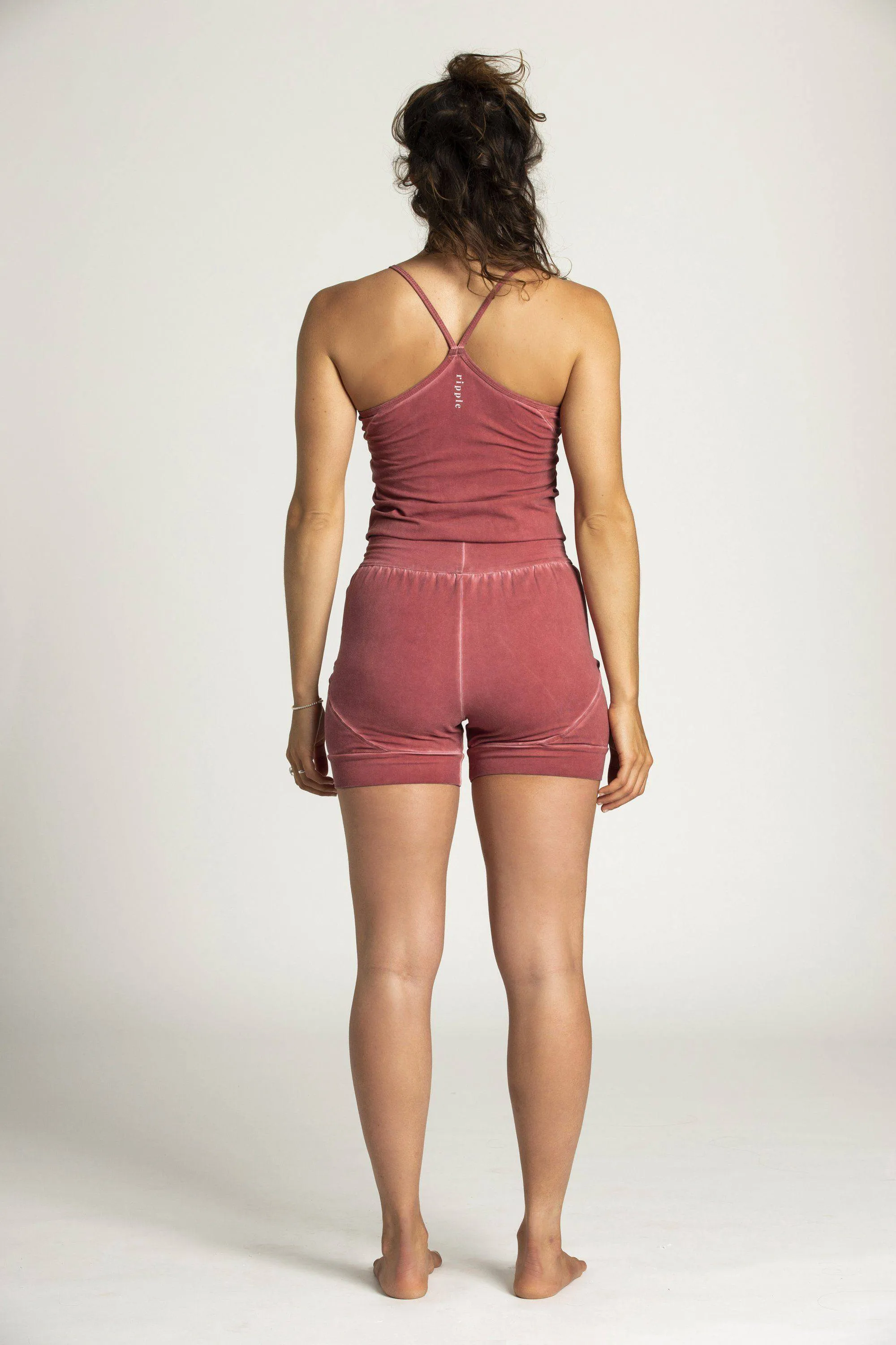 I'mPerfect Stonewash Short Yoga Jumpsuit 35%off