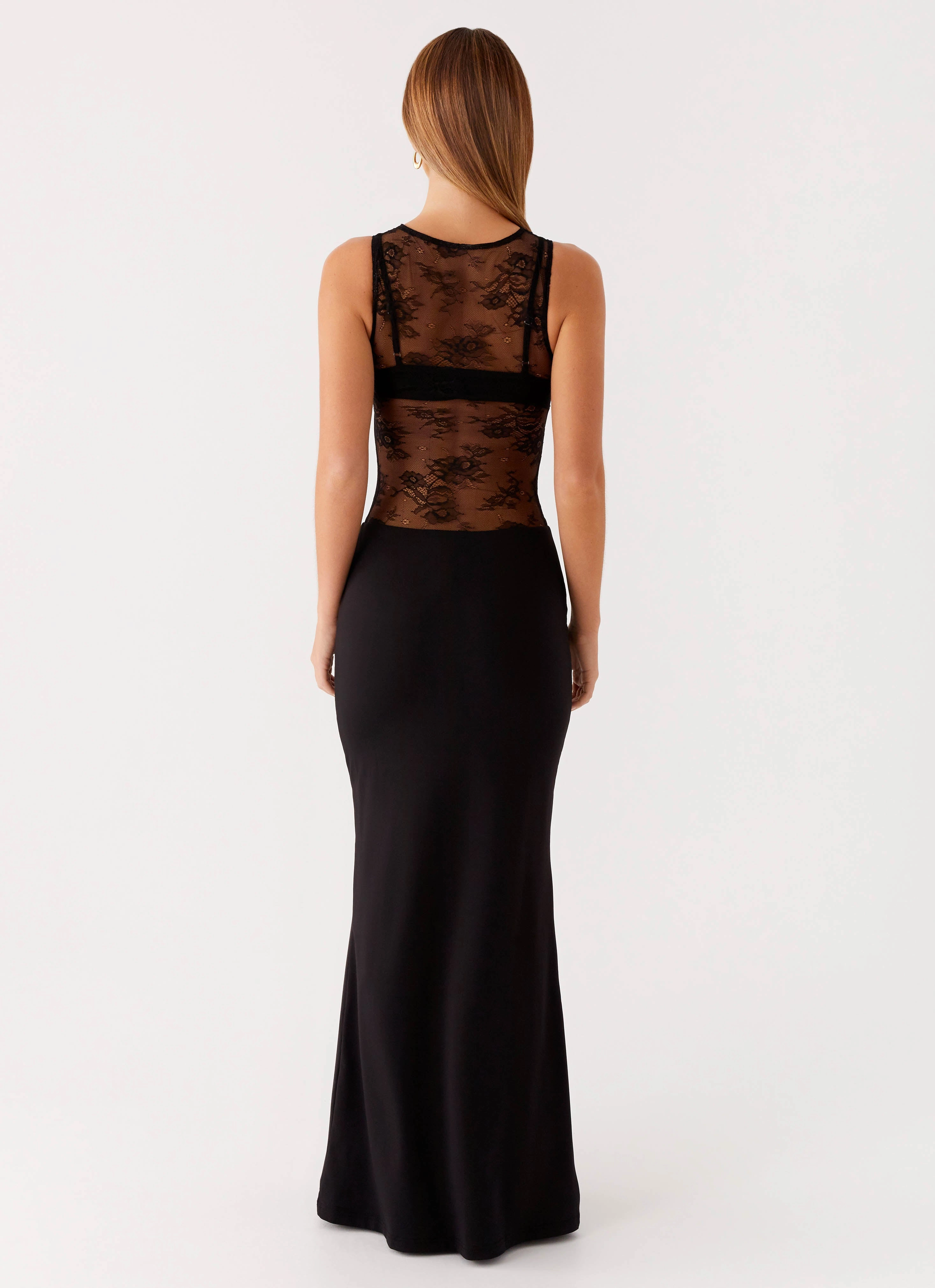 Imperial Maxi Dress - Black Light Elegance