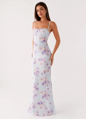 Impress Maxi Dress - Print Comfortable outdoor wear Subtle Drape