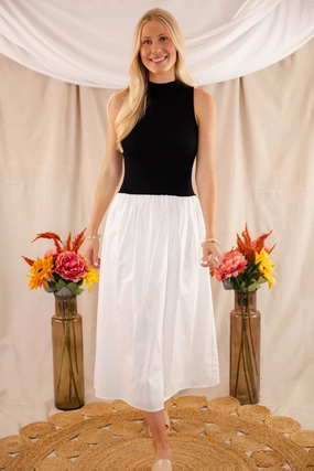 In Perfect Harmony Midi Dress-Black Feminine Cut