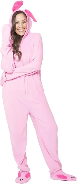 INTIMO A Christmas Story Ralphie Pink Bunny Matching Family Pajama Set Onesie One-Piece Union Suits