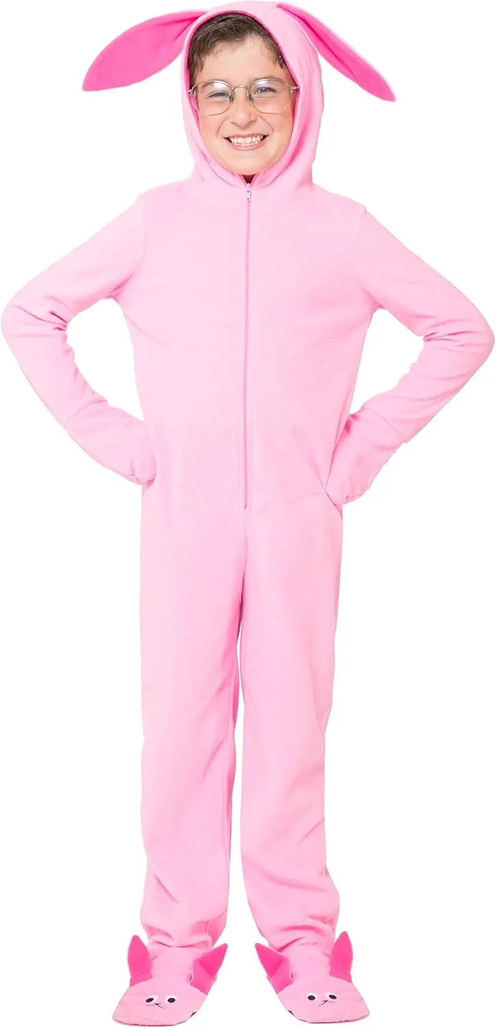 INTIMO A Christmas Story Ralphie Pink Bunny Matching Family Pajama Set Onesie One-Piece Union Suits