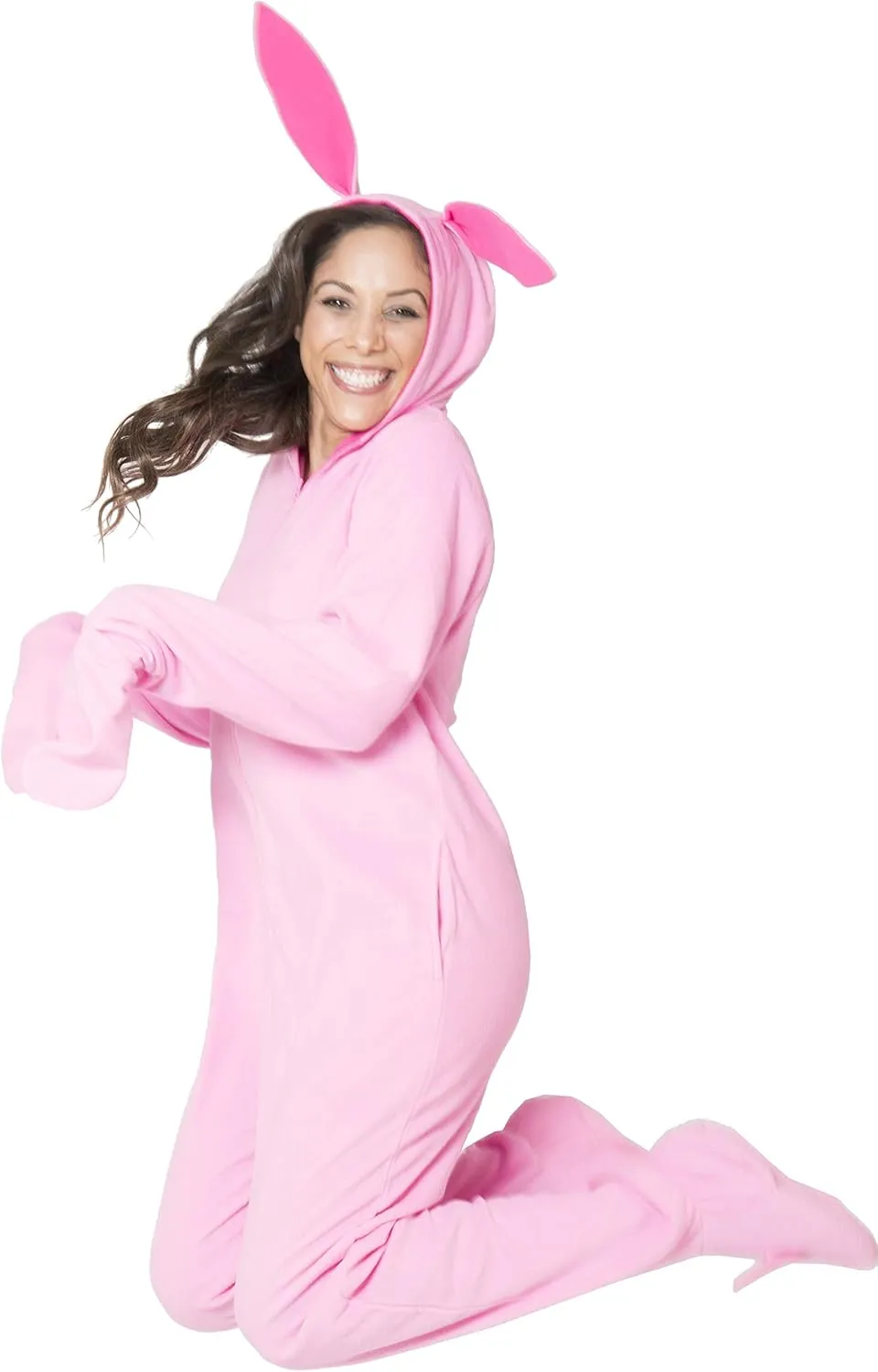 INTIMO A Christmas Story Ralphie Pink Bunny Matching Family Pajama Set Onesie One-Piece Union Suits
