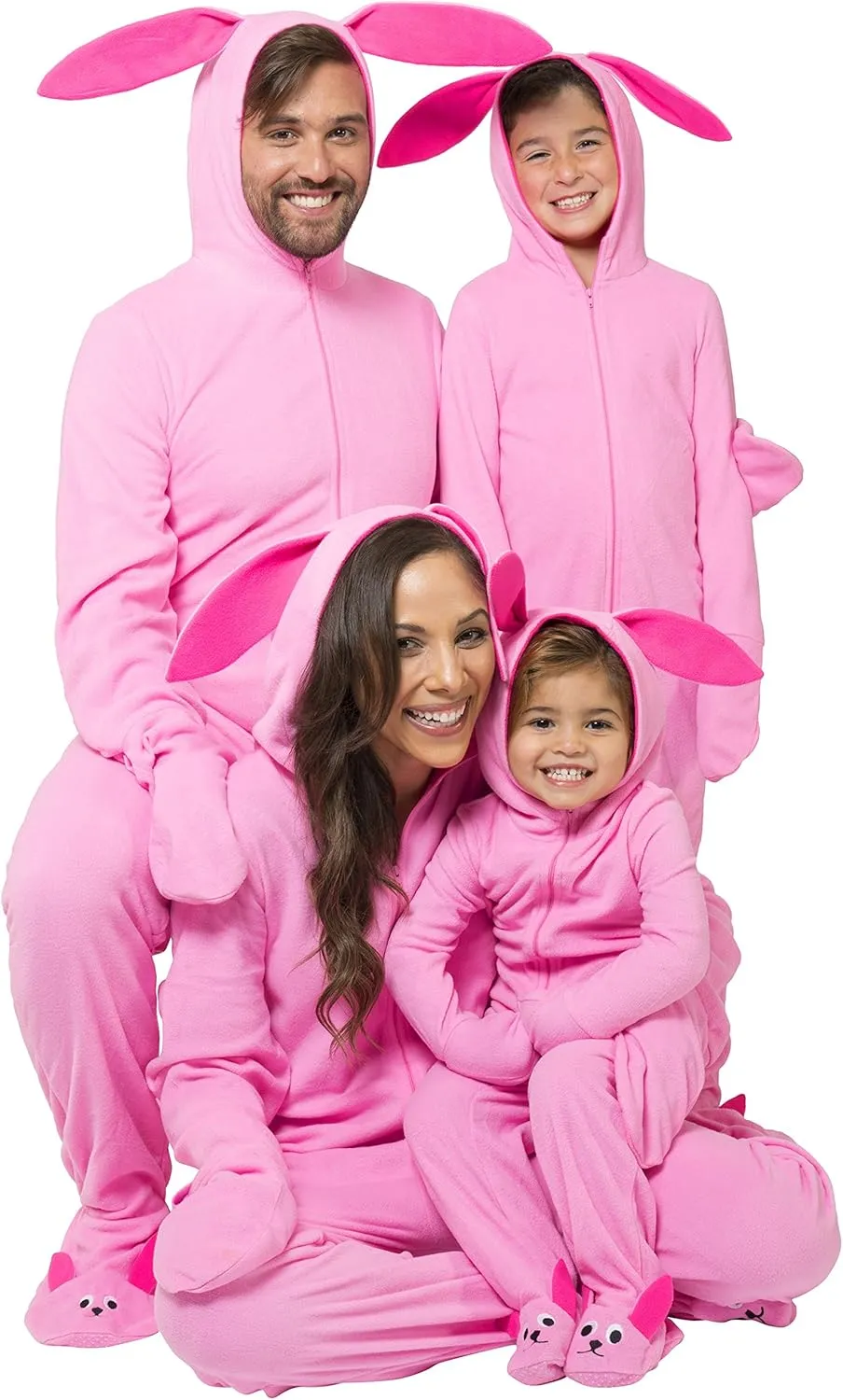 INTIMO A Christmas Story Ralphie Pink Bunny Matching Family Pajama Set Onesie One-Piece Union Suits