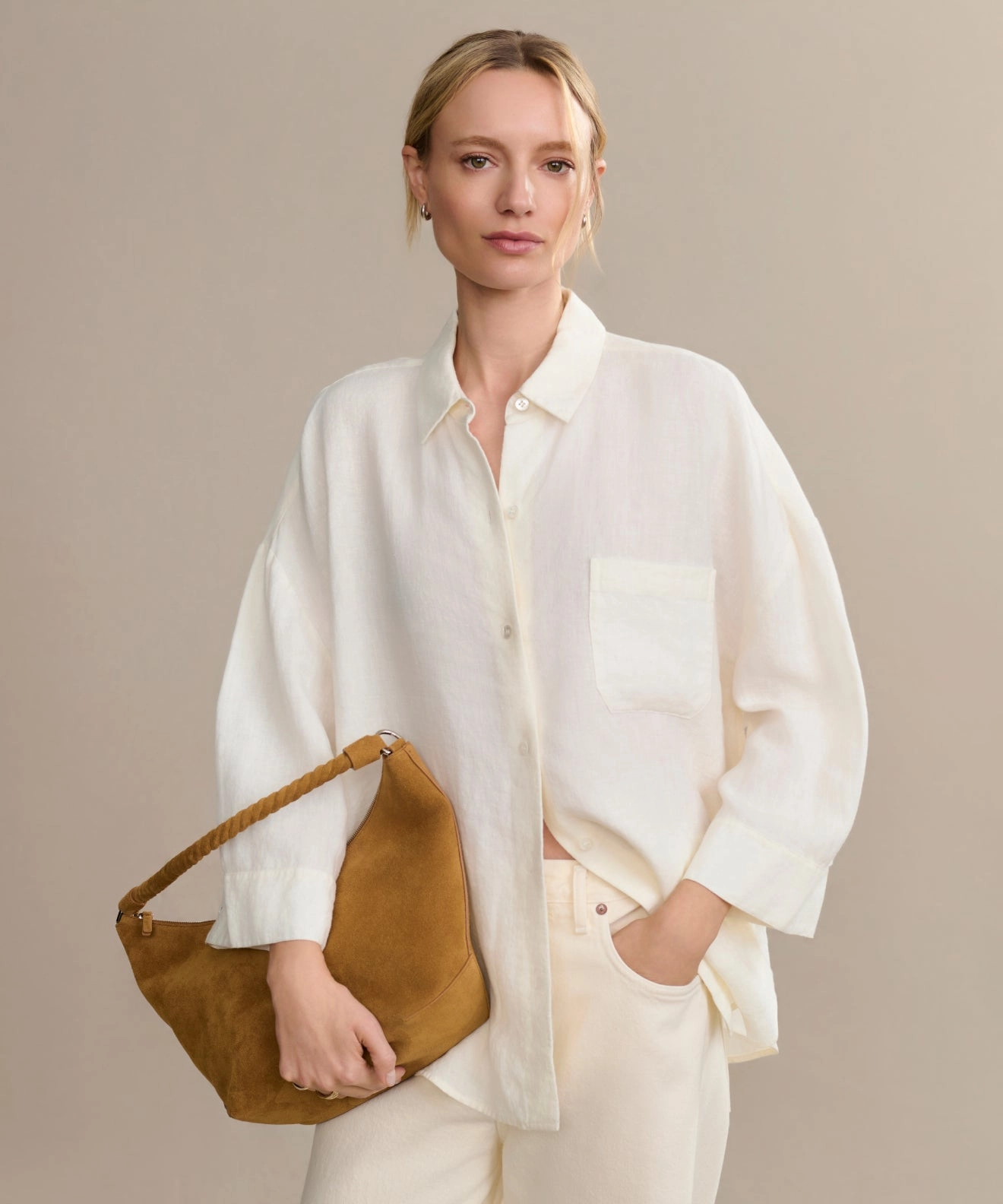 Reinforced Shoulder Linen Logan Shirt