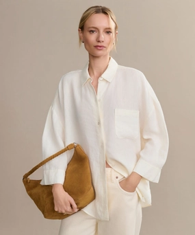 Reinforced Shoulder Linen Logan Shirt