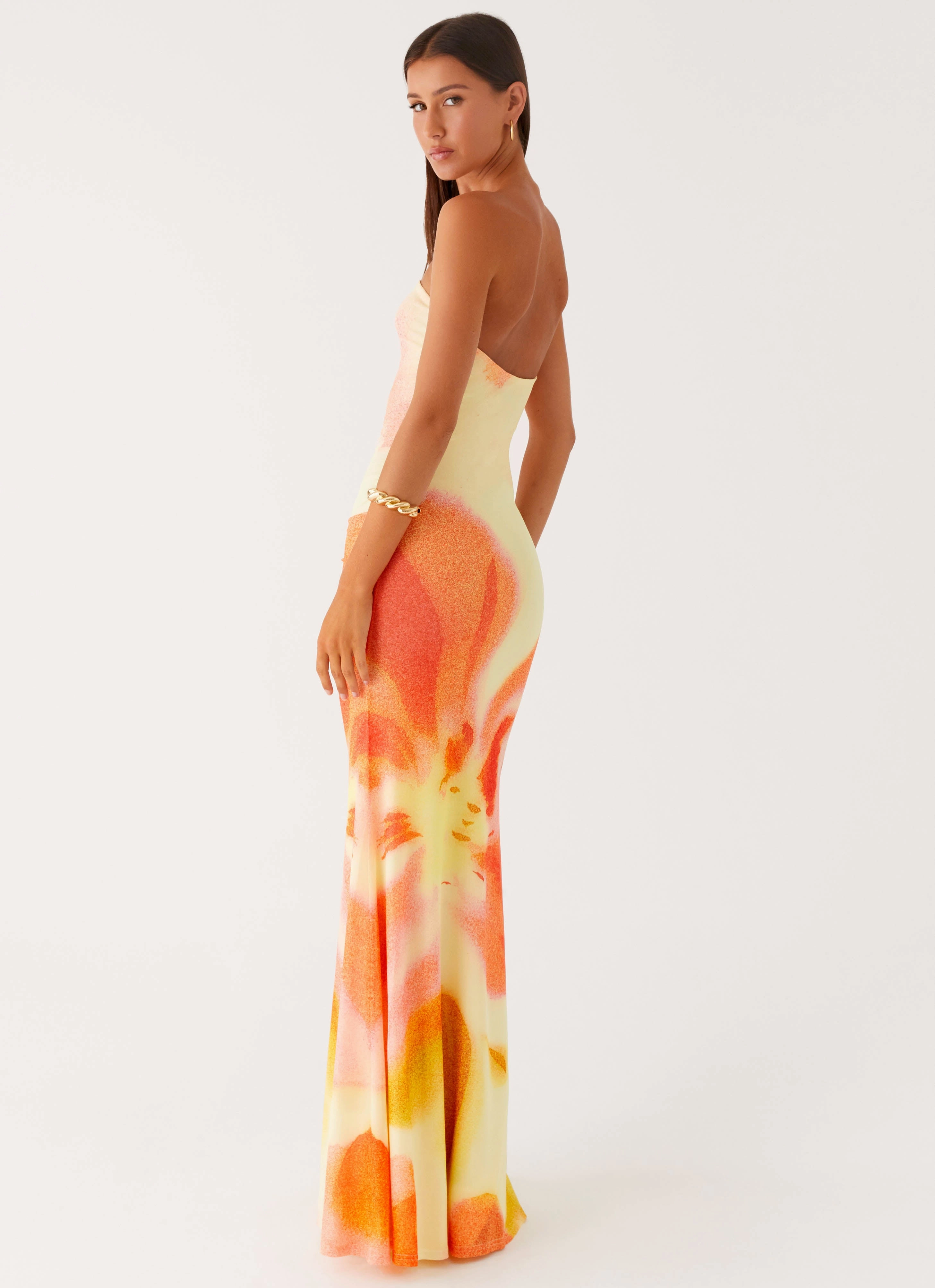 Lightweight Piece Iroha Strapless Maxi Dress - Mimosa Blossom