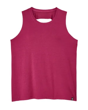 Isla Tank with Back Cutouts | Burgundy