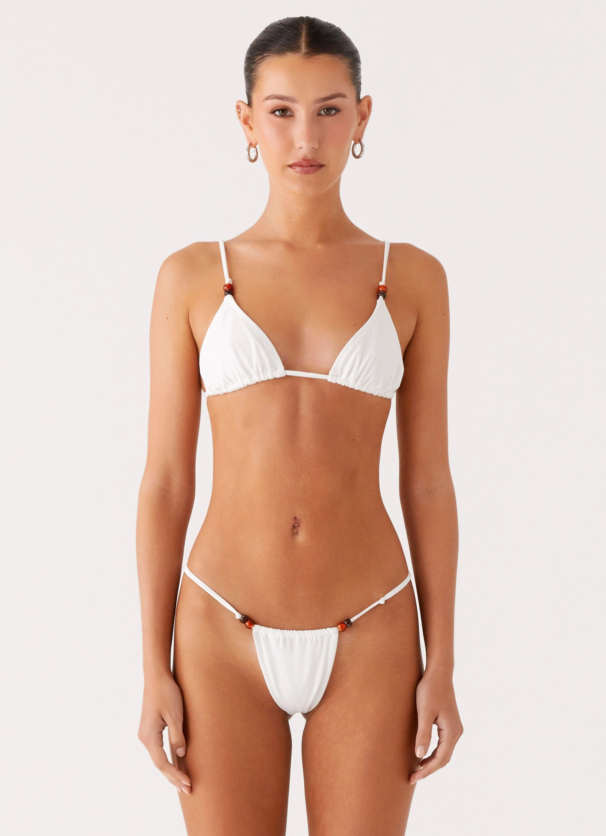 compostable Ivanka Bikini Top - White