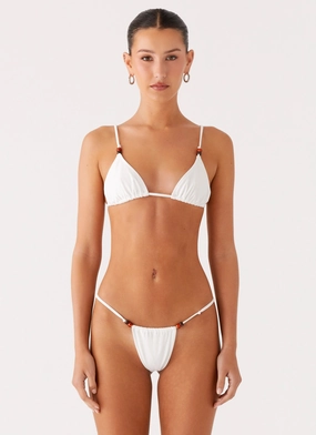 compostable Ivanka Bikini Top - White