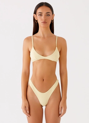 Jacklyn Bikini Bottoms - Yellow Multipocket Functionality