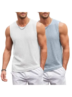 Jacquard Knit 2 Packs Tank Top (US Only)