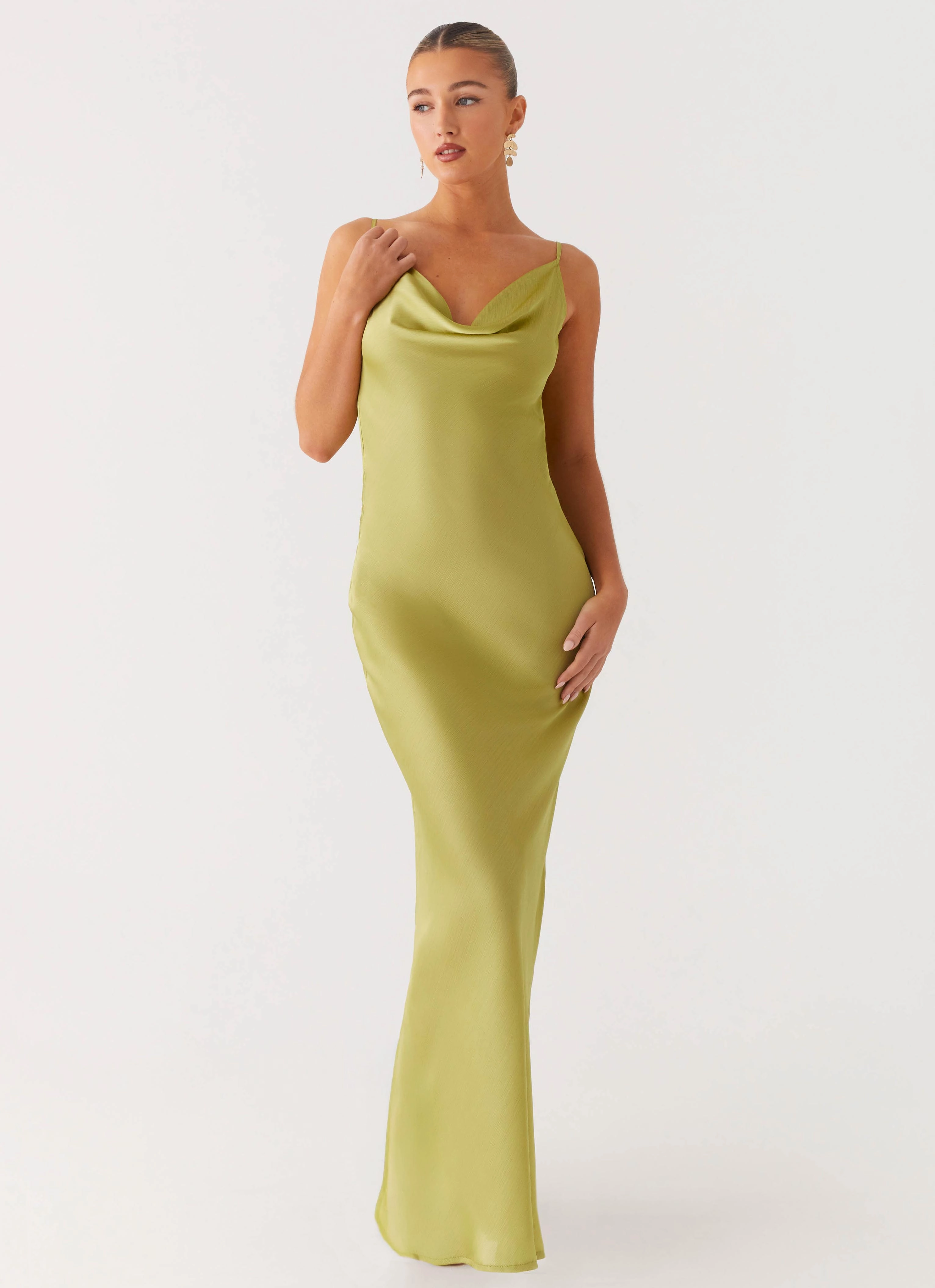 Jade Escape Maxi Dress - Lime Breezy Mood