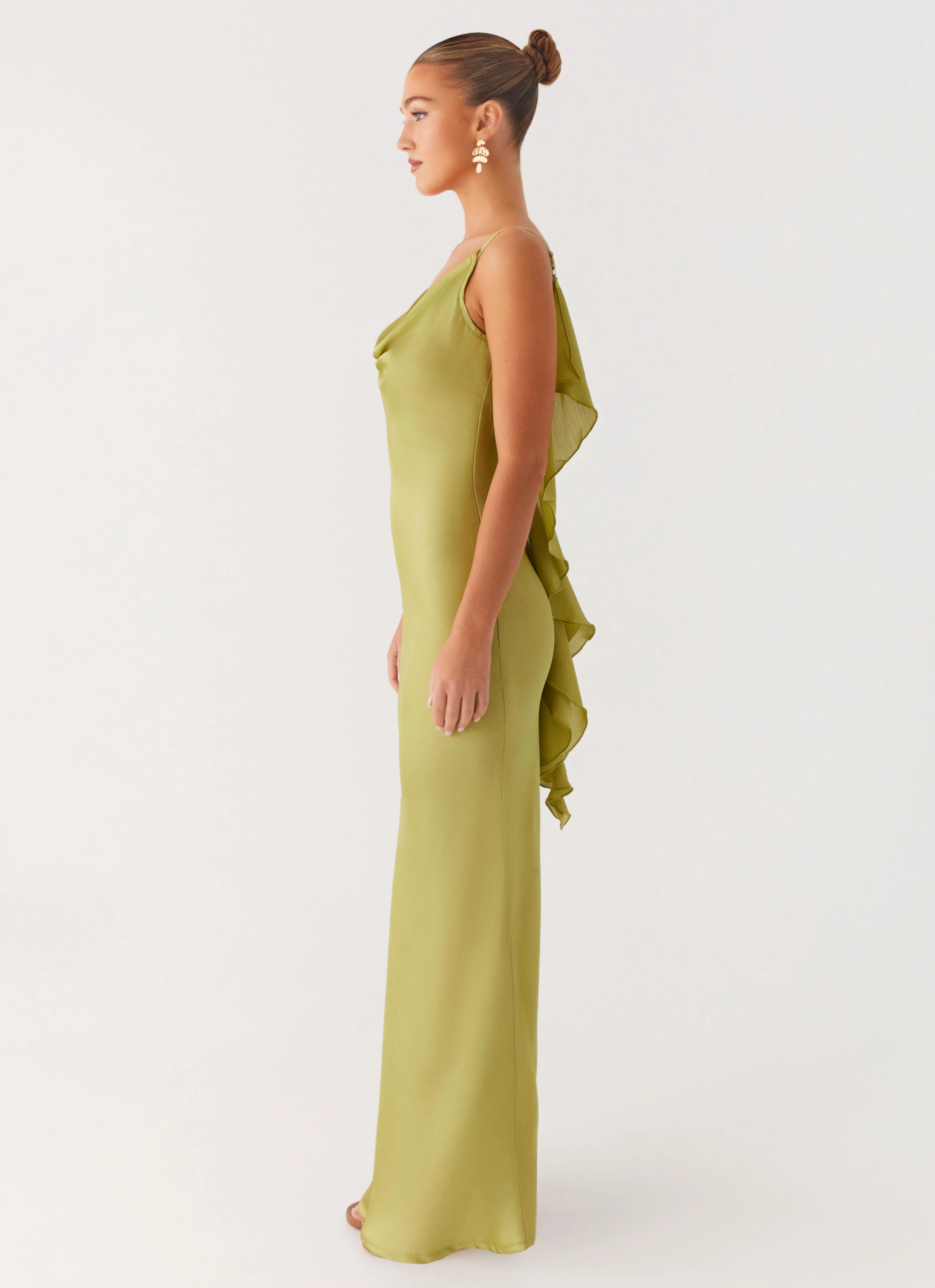 Jade Escape Maxi Dress - Lime Wardrobe-Staple
