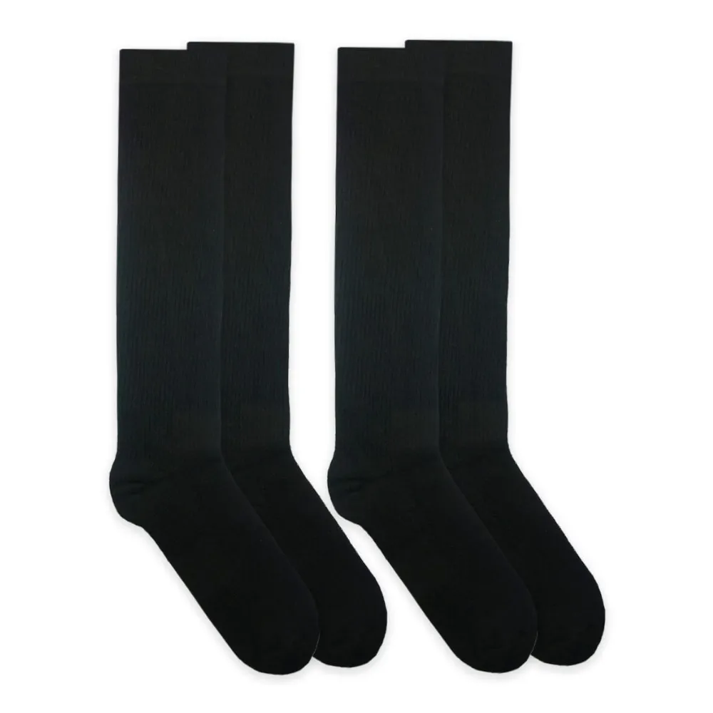 Jefferies Socks Carolina Ultimate Everyday Graduated Compression Black Socks