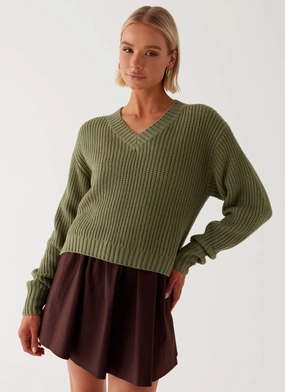 Jenson Sweater - Khaki Light Activated Cooling Old Style
