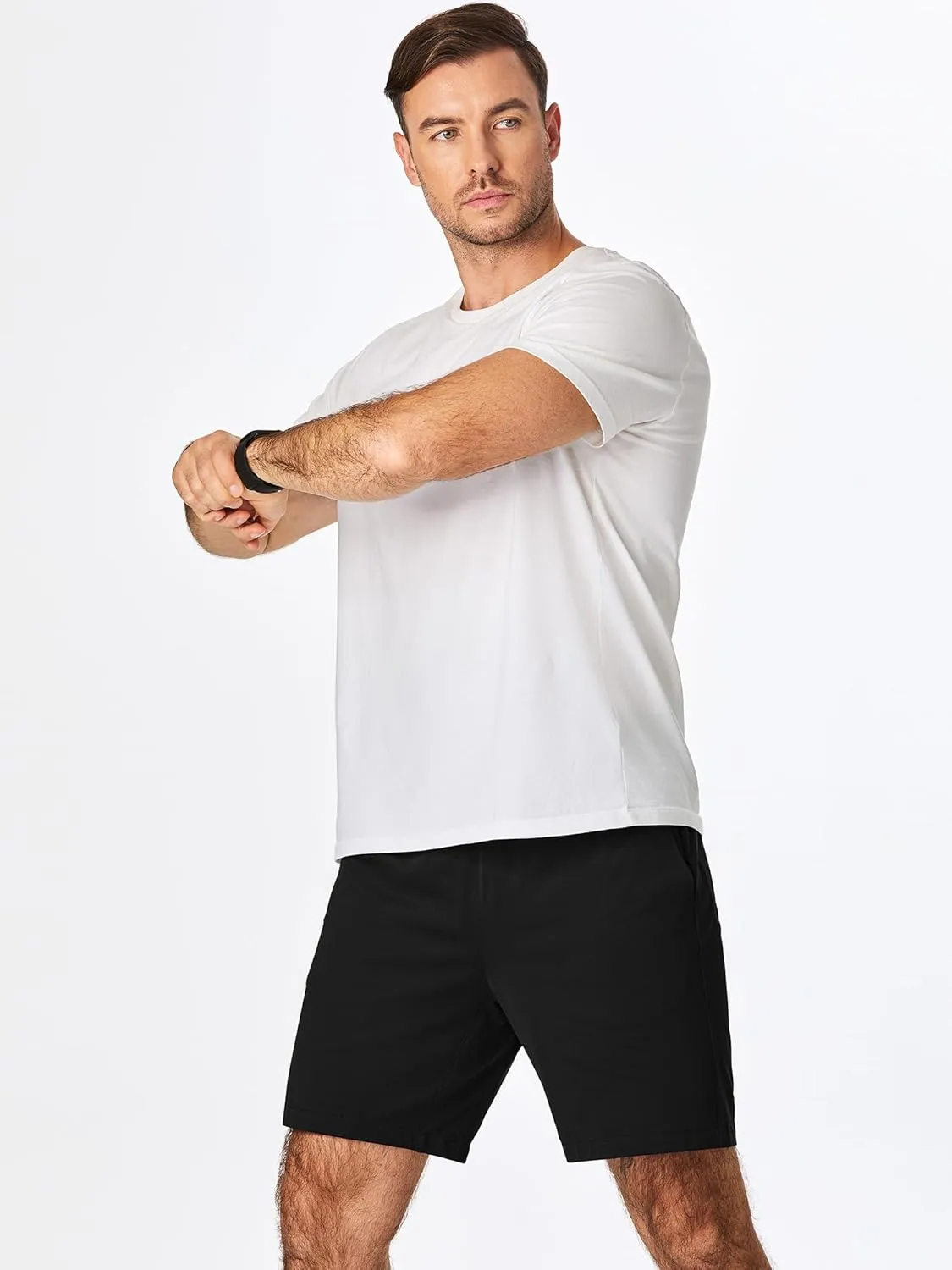 JMIERR Mens Running Shorts 7 Inch Lightweight Quick Dry Workout Summer Athletic Gym Shorts with Zipper Pocket