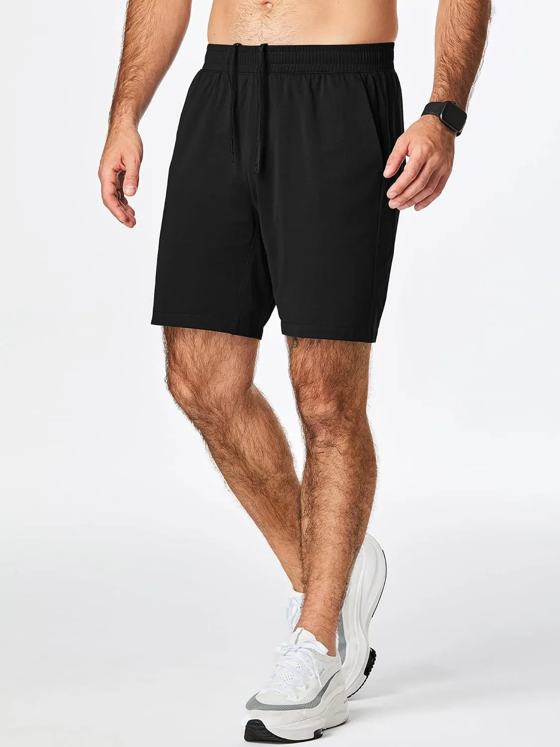 JMIERR Mens Running Shorts 7 Inch Lightweight Quick Dry Workout Summer Athletic Gym Shorts with Zipper Pocket