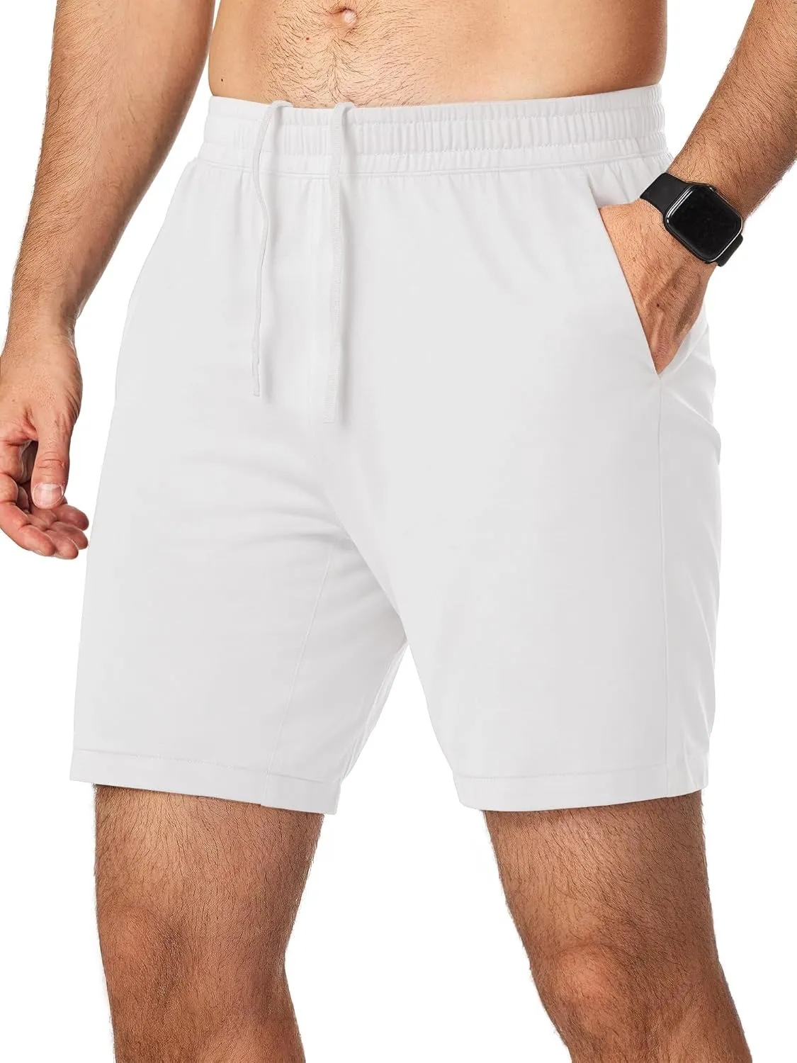 JMIERR Mens Running Shorts 7 Inch Lightweight Quick Dry Workout Summer Athletic Gym Shorts with Zipper Pocket