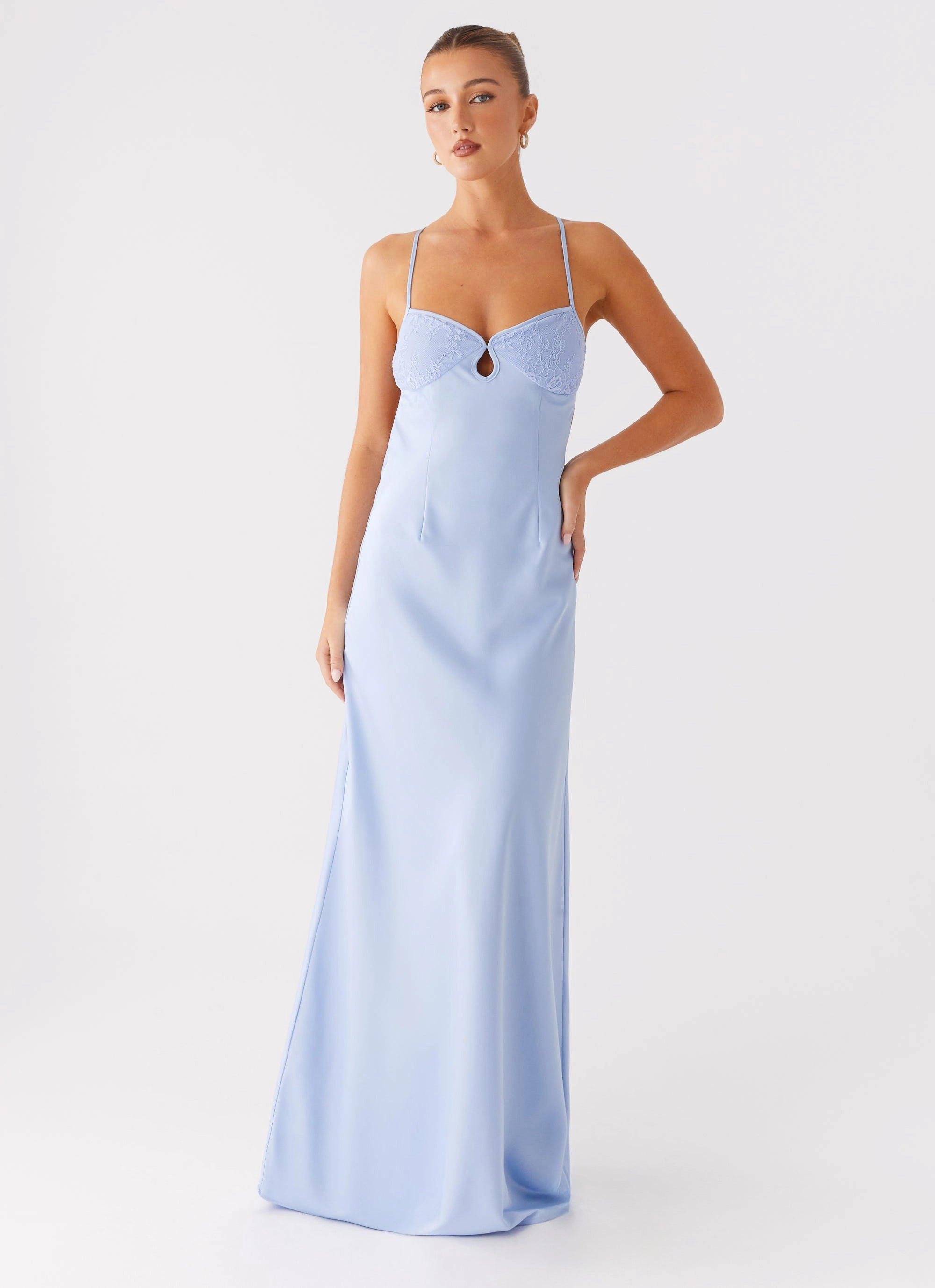 Joanie Maxi Dress - Blue Relaxed Waistband
