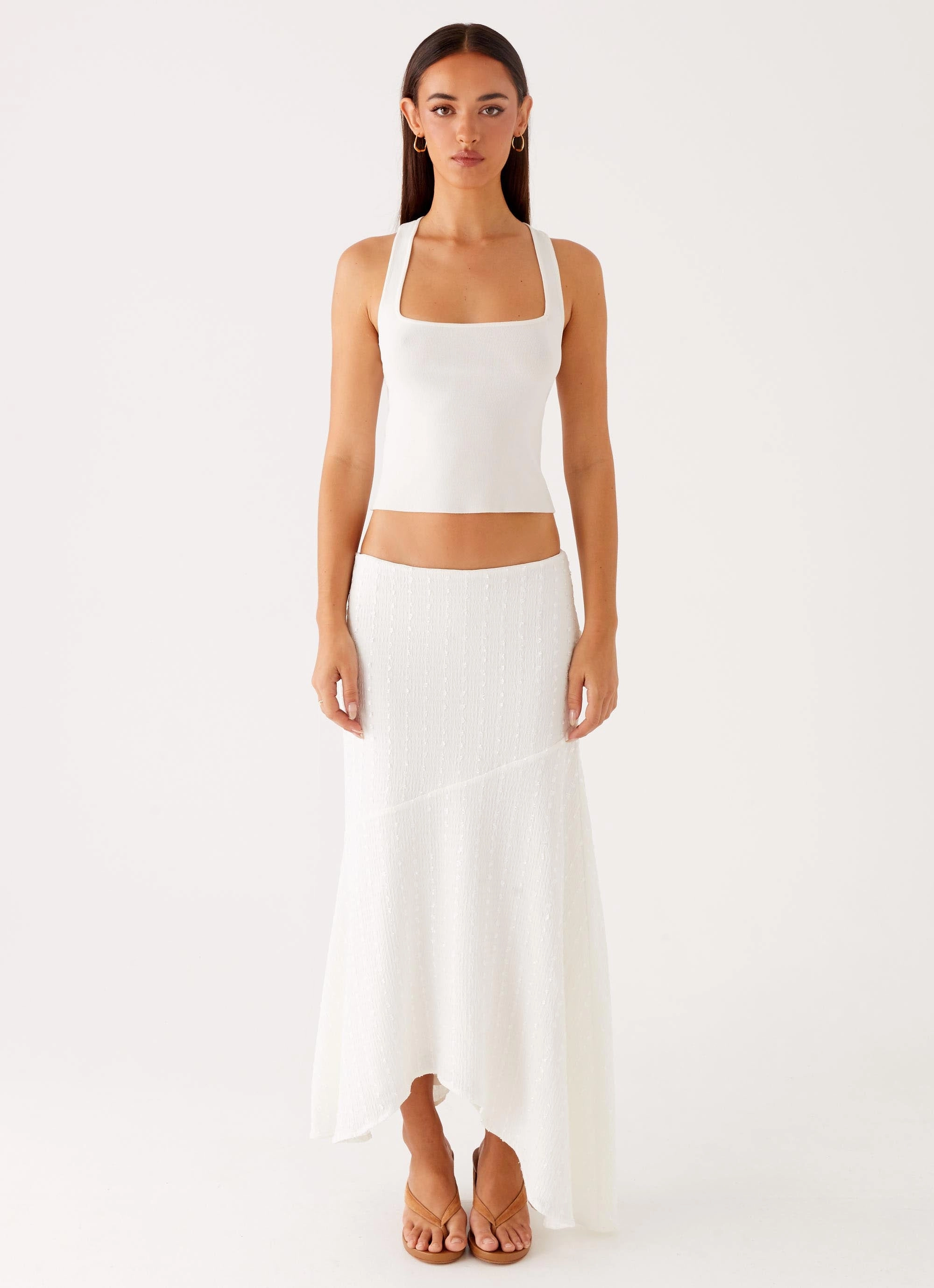 Reversible design Johanna Knit Top - White