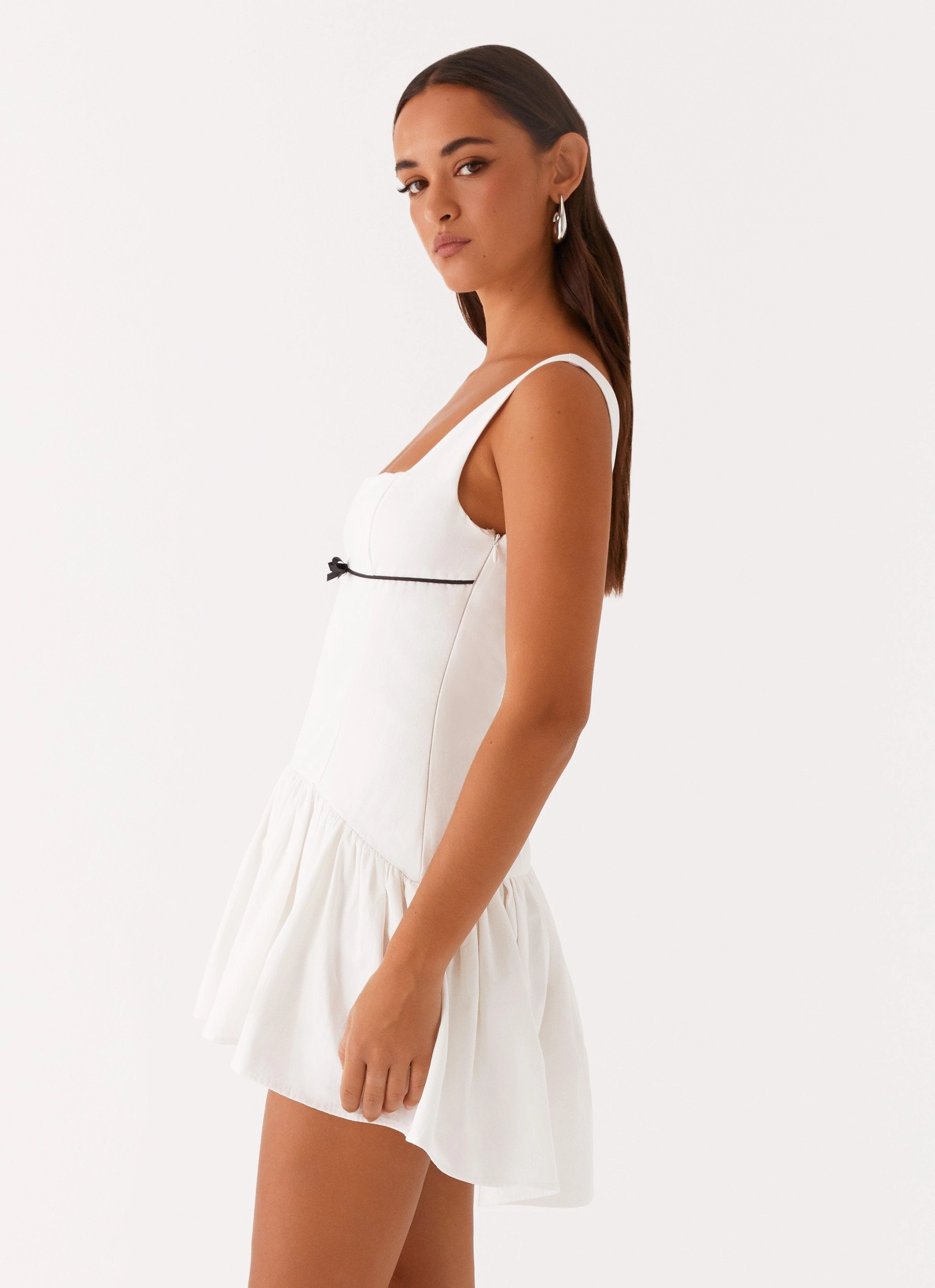 Comfortable office piece All-Season Comfort Jolene Mini Dress - White