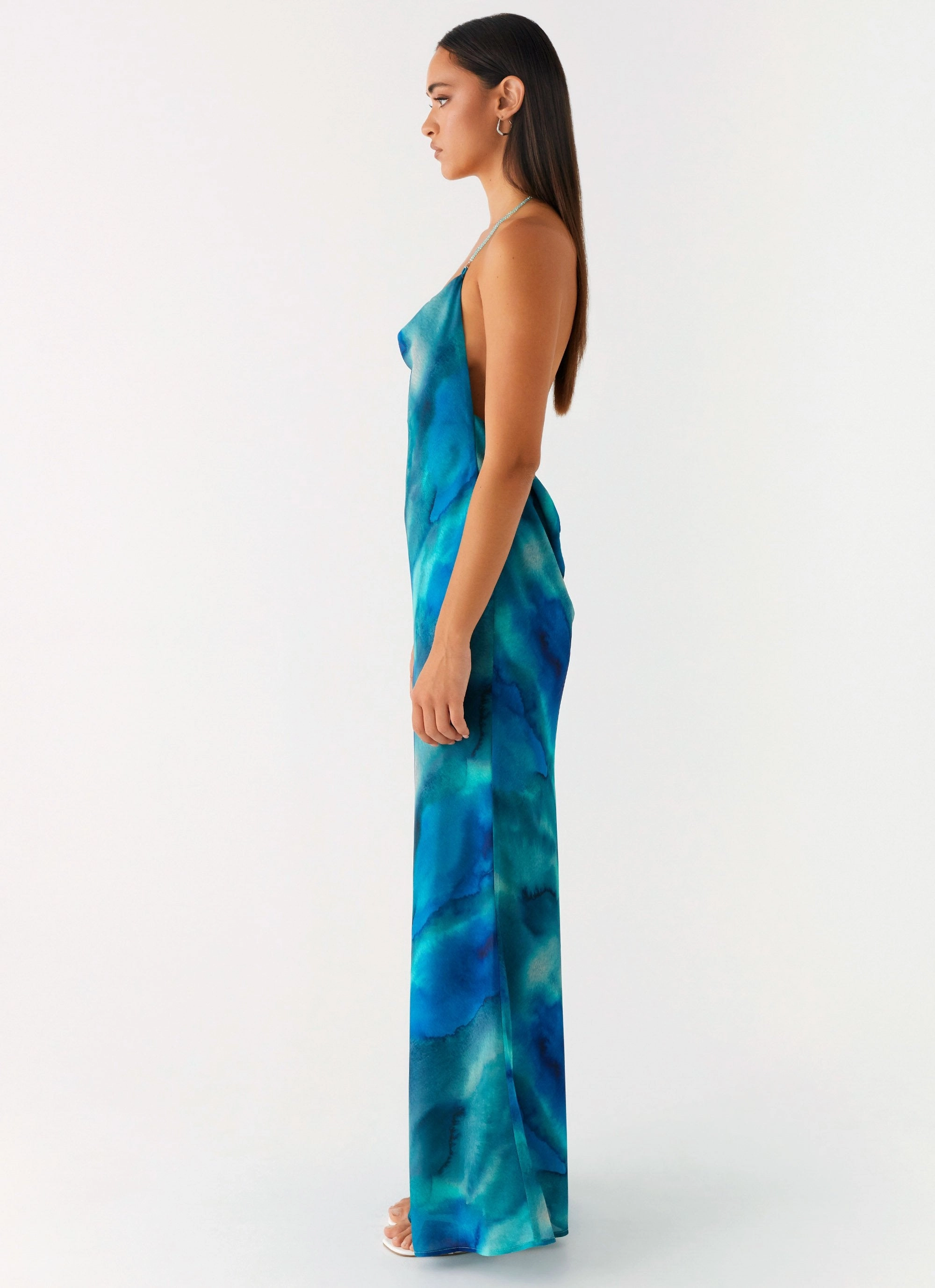 Classic Comfort Perfect Fit Look Journey Maxi Dress - Blue Tie Dye