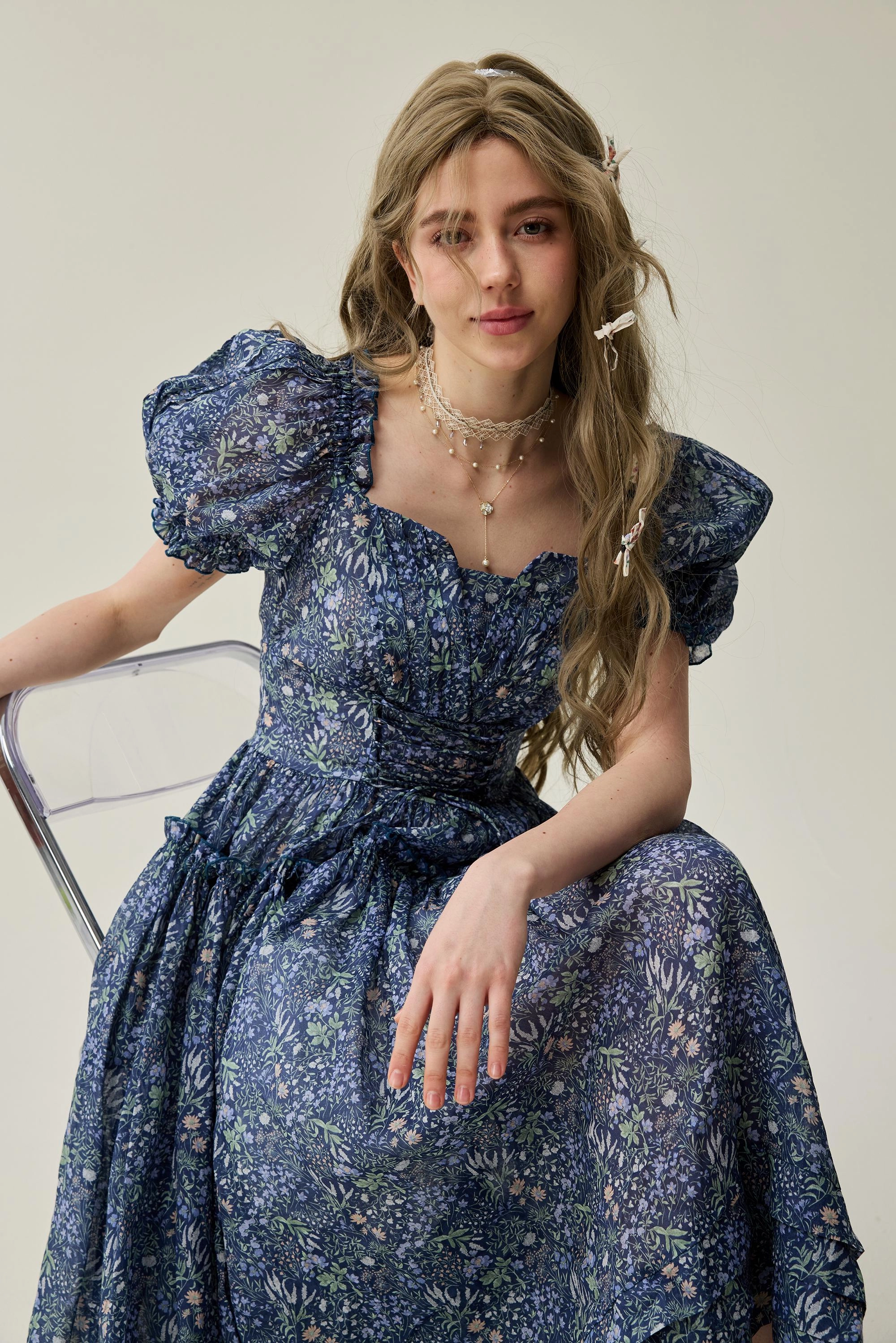 Julia 35 | Floral linen dress Core Support