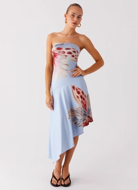 Juliana Midi Dress - Deep Sea Bloom Anytime Fit