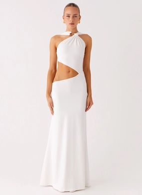 Juliander Knot Maxi Dress - White Modern Twist Daily Option