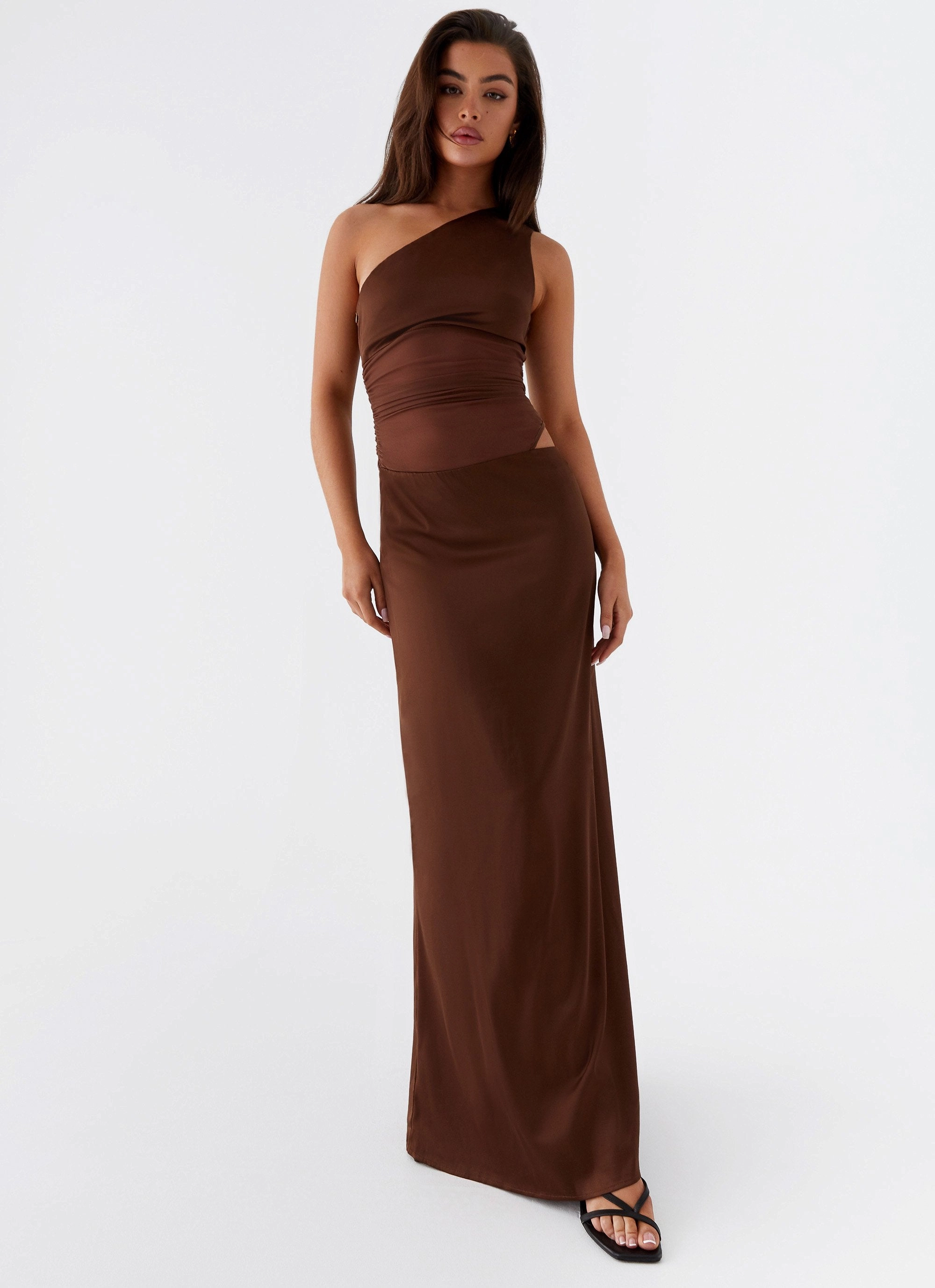 Juliette Maxi Dress - Chocolate Luxe Comfort Chilly Day Wear