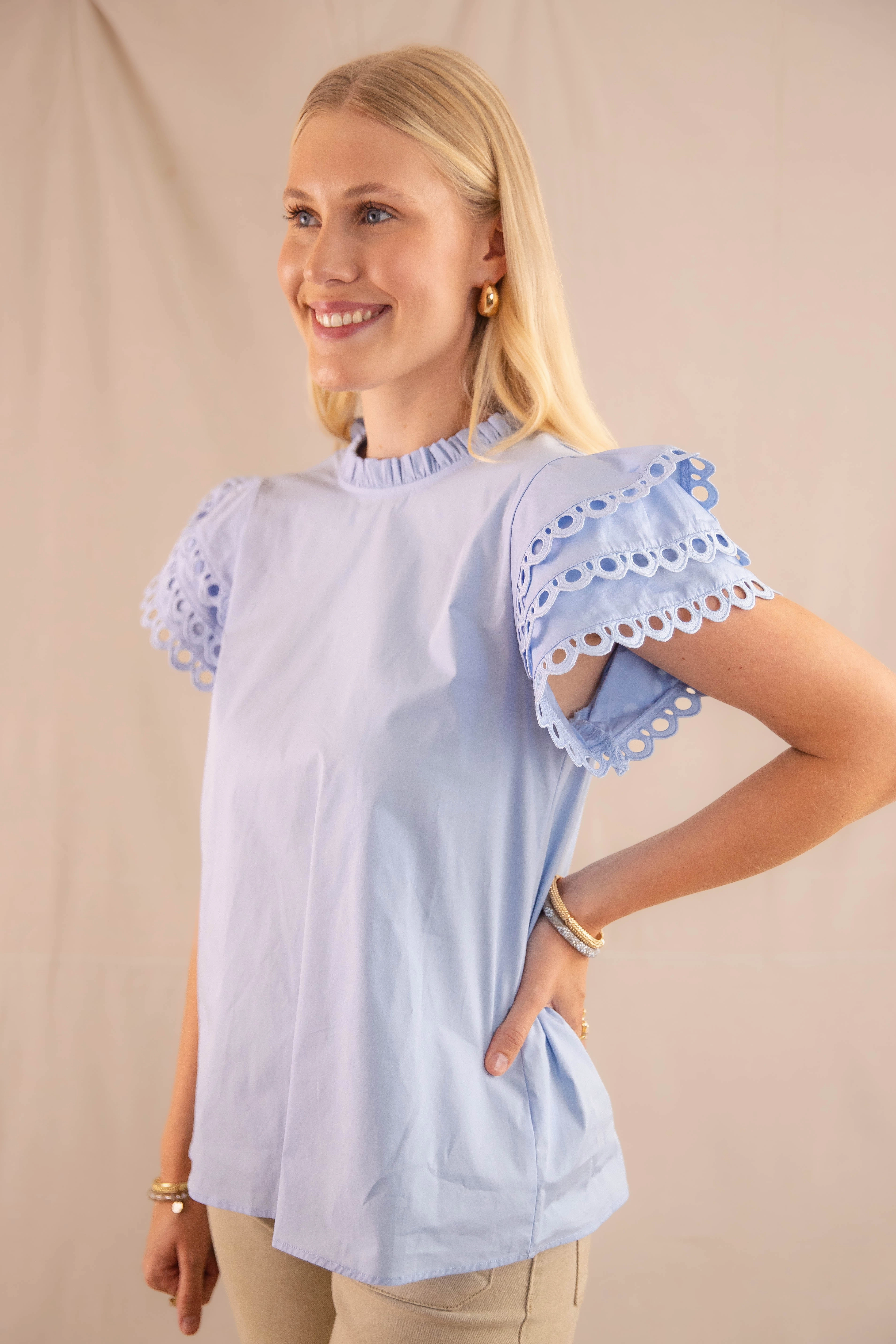 Anti Static Fabric Just A Theory Blouse