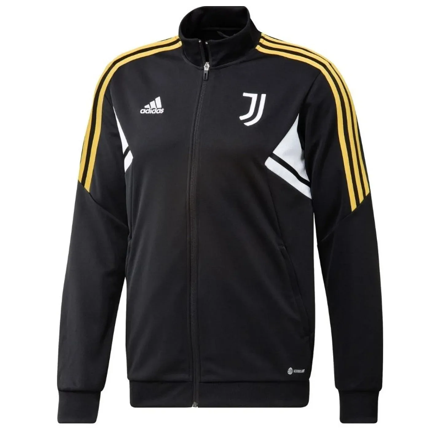 Juventus black training bench Soccer tracksuit 2022/23 - Adidas