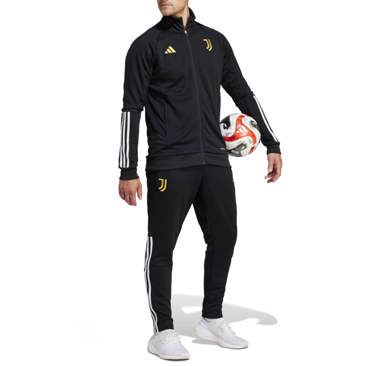 Juventus black training bench tracksuit 2023/24 - Adidas