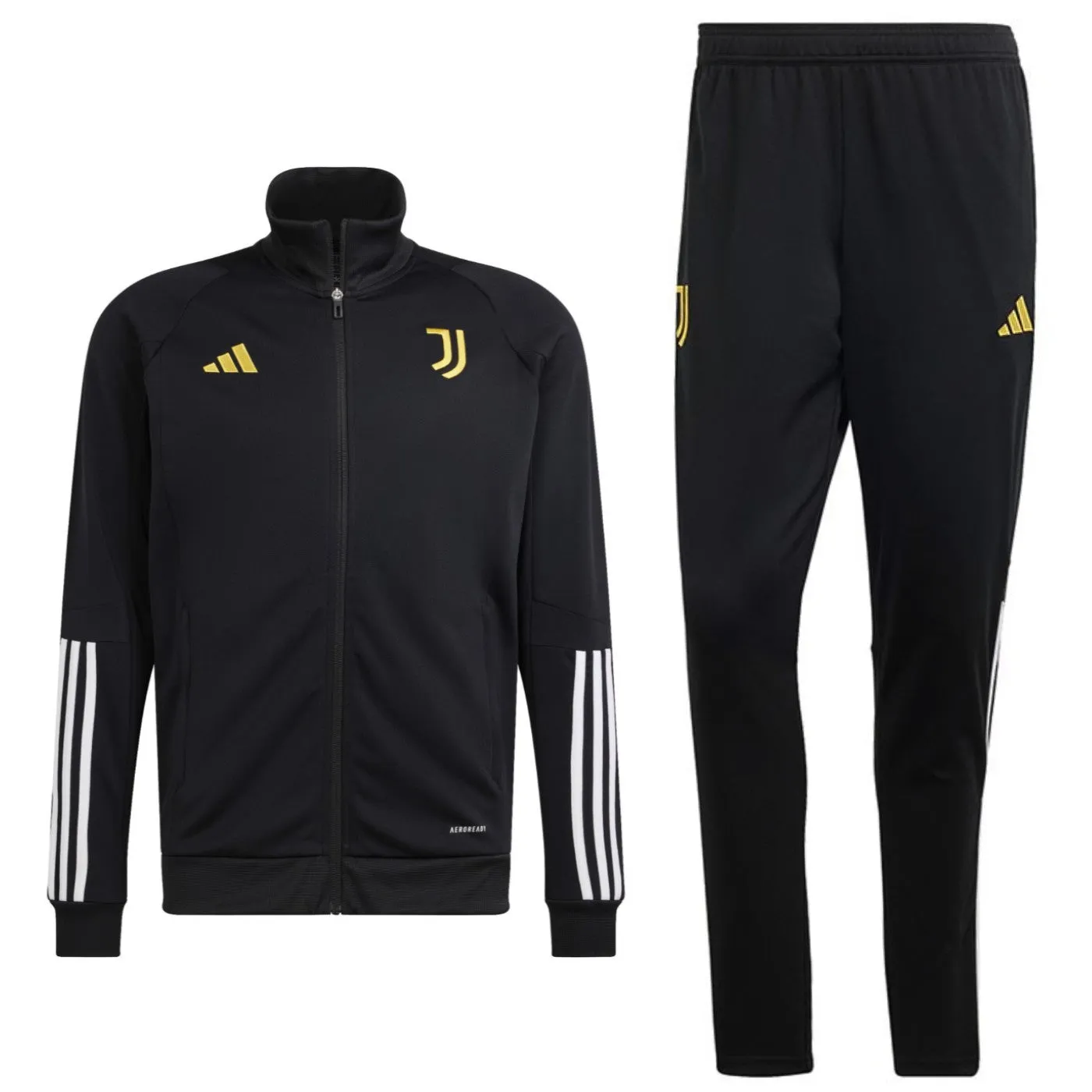 Juventus black training bench tracksuit 2023/24 - Adidas