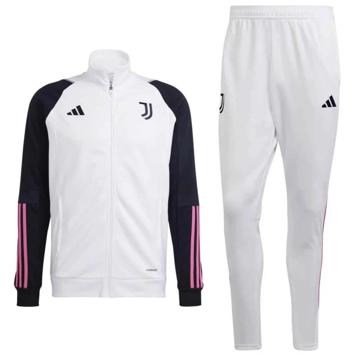 Juventus white training bench tracksuit 2023/24 - Adidas