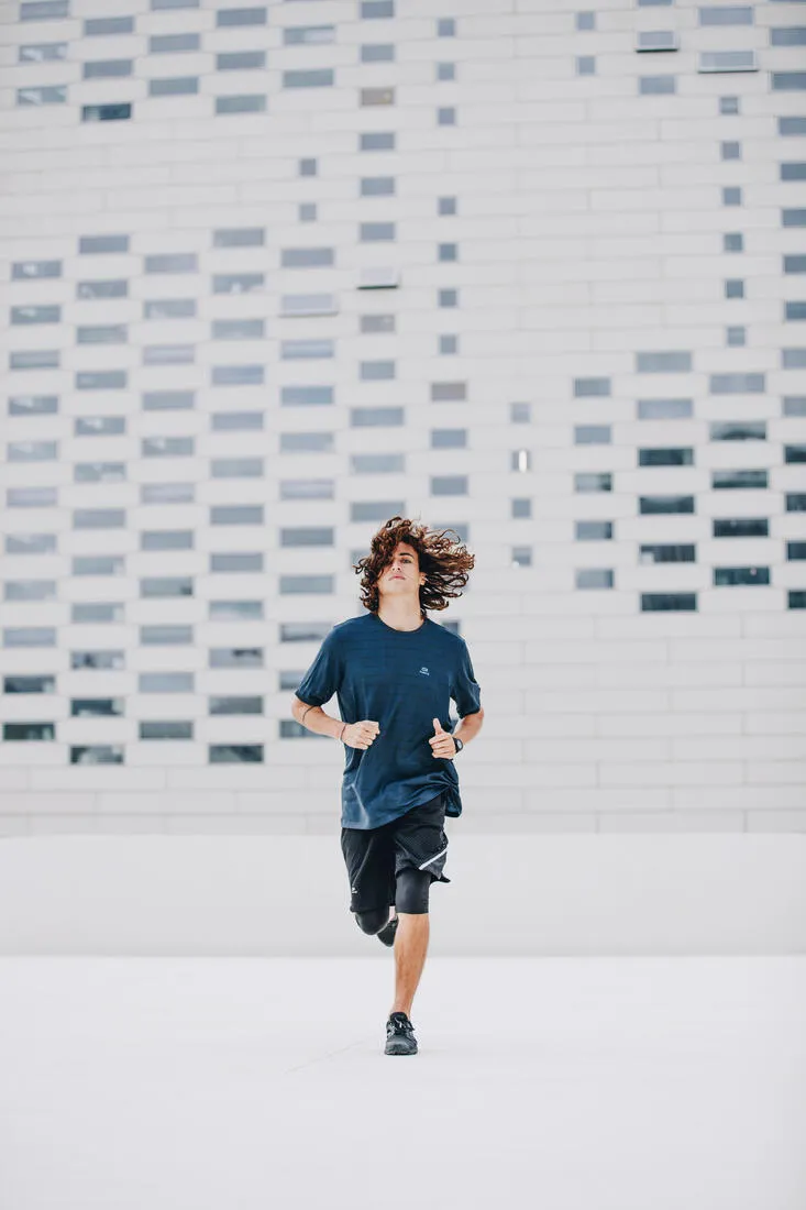 KALENJI DRY  2-IN-1 MEN'S BREATHABLE LONG RUNNING SHORTS