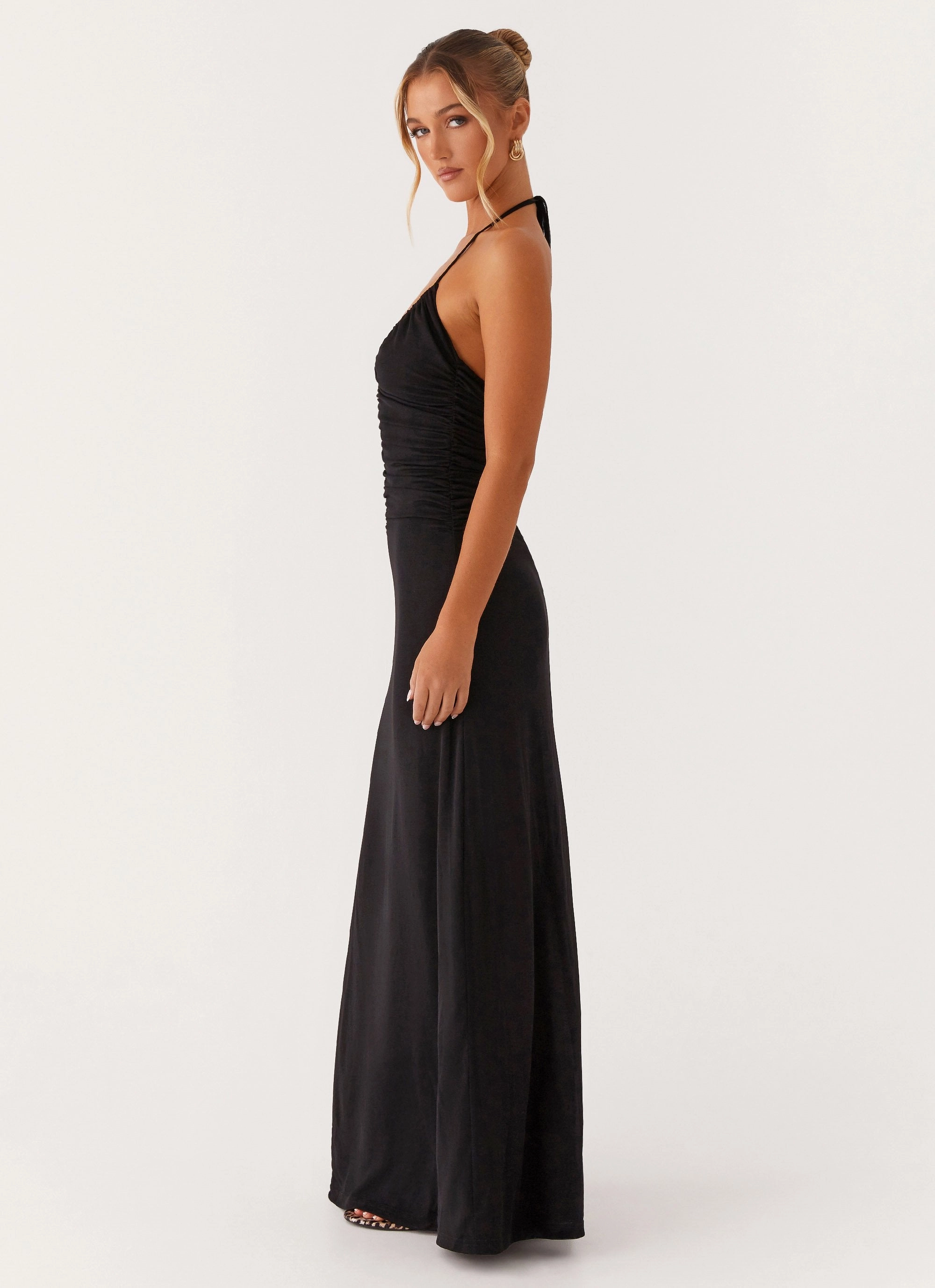 City Style Kansas Maxi Dress - Black