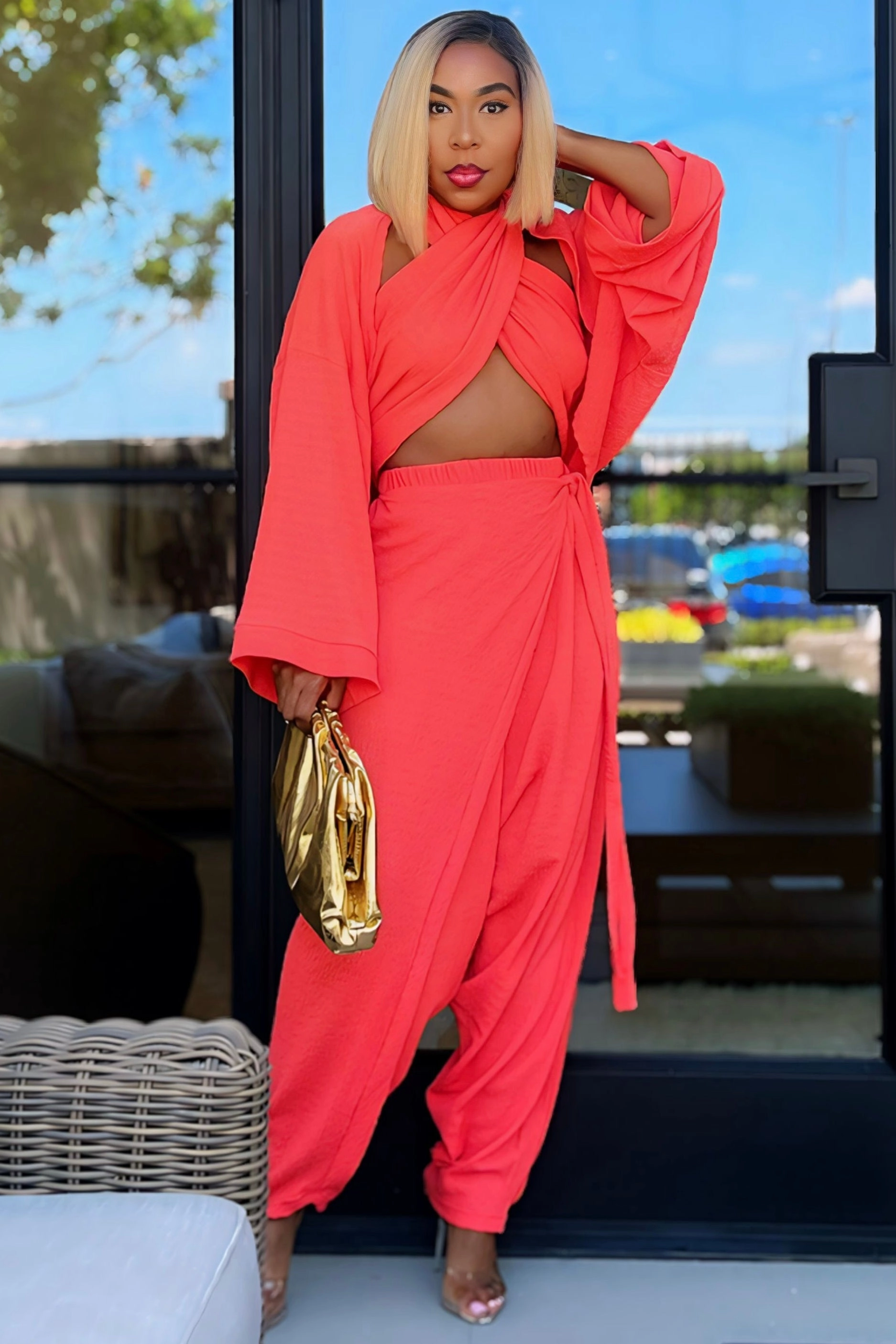 Soft Lines Karan Cozy Knit Three Piece Luxury Loungewear Set
