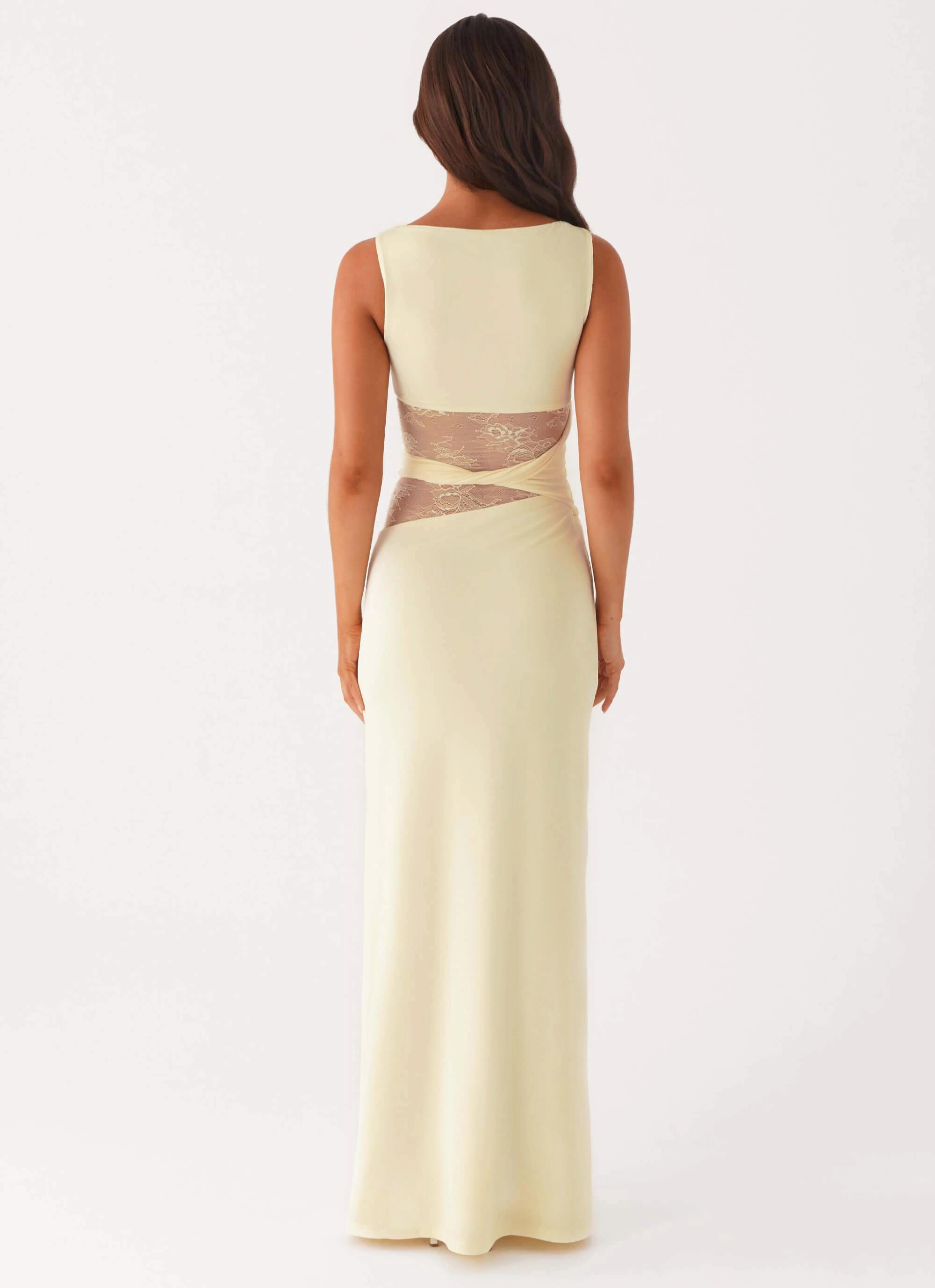 Textured Layers Photo Glow Karma Maxi Dress - Yellow