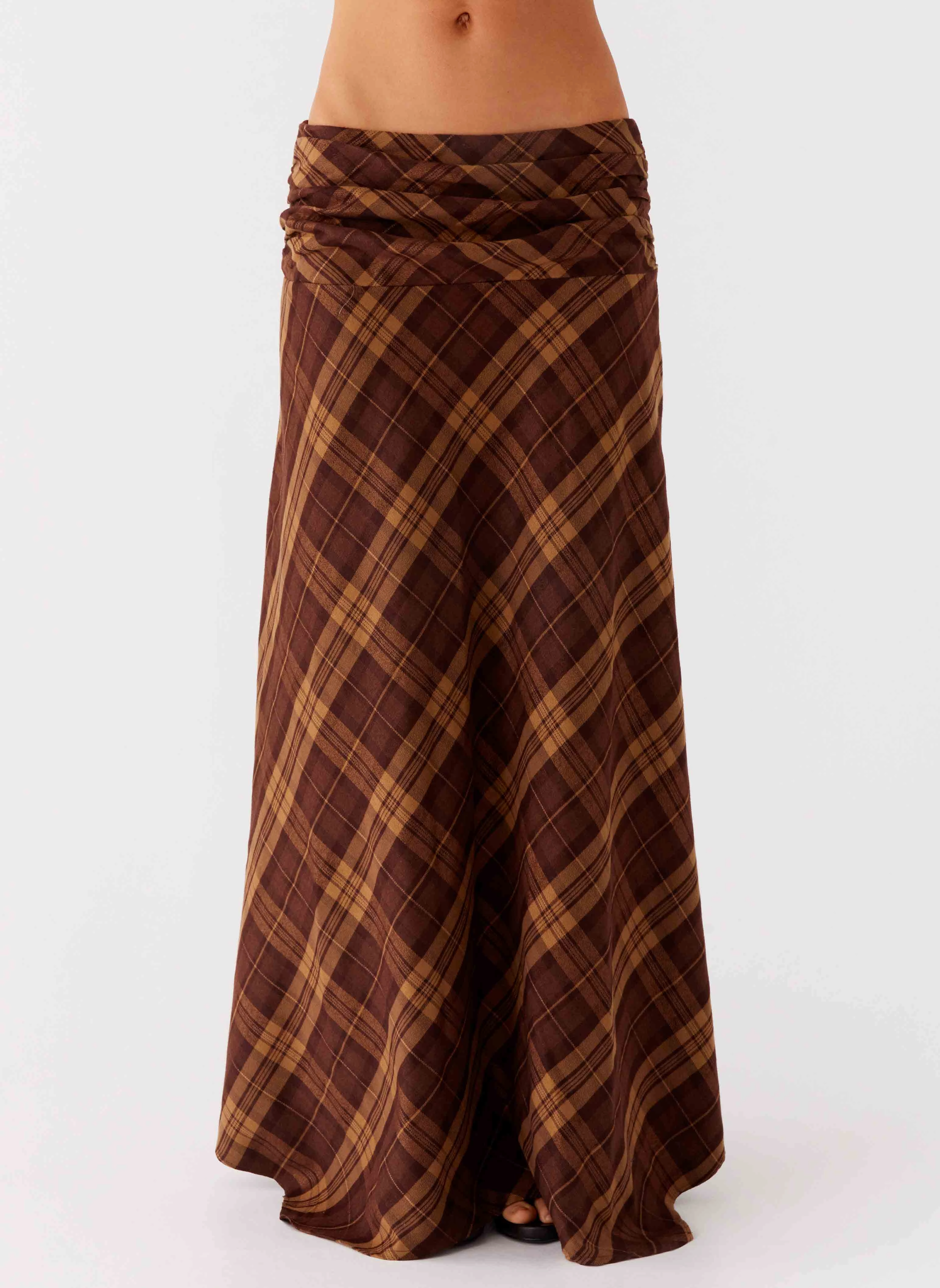 Movement Ready Karolina Maxi Skirt - Plaid