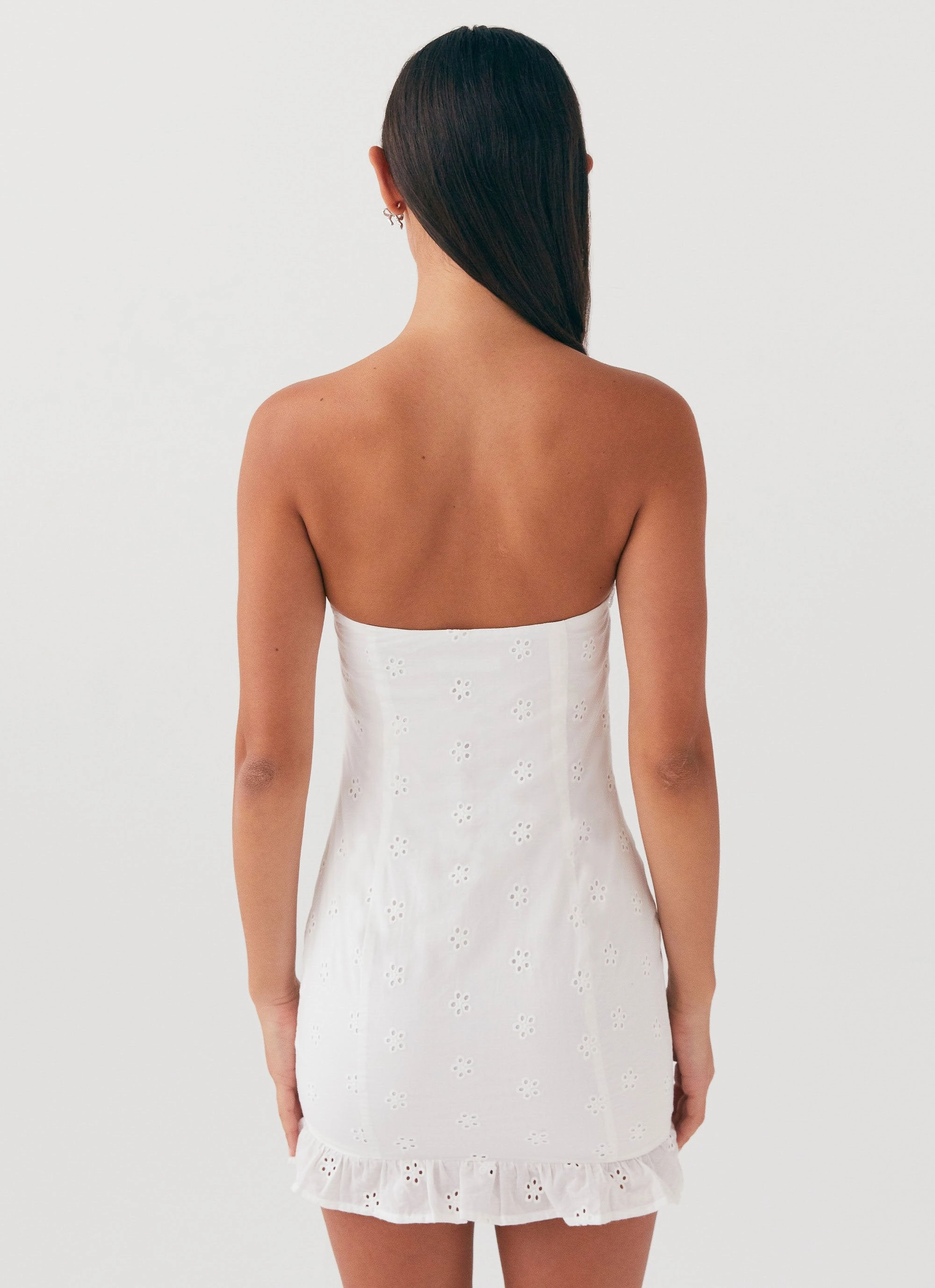 Katana Mini Dress - White Timeless Style Wear Minimalist fit-and-flare