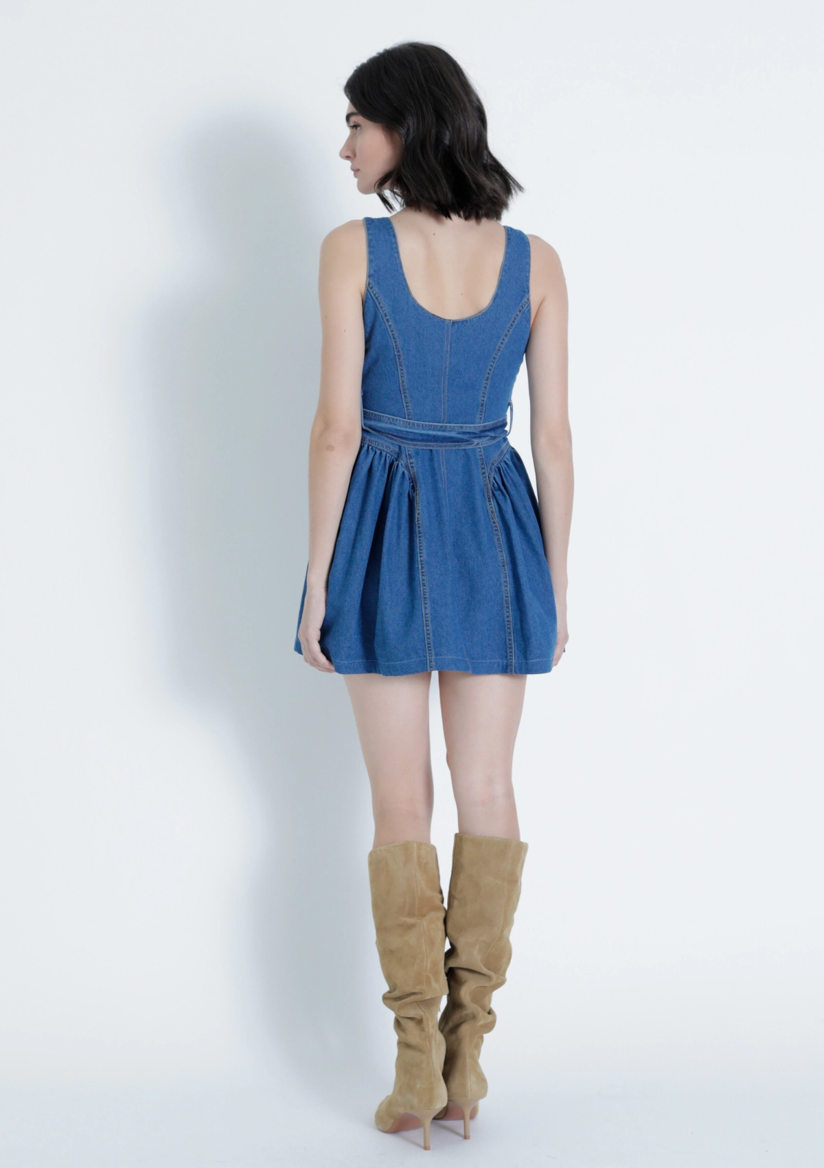 Katerina Denim Mini Dress Day Ready Look Lounge Mood