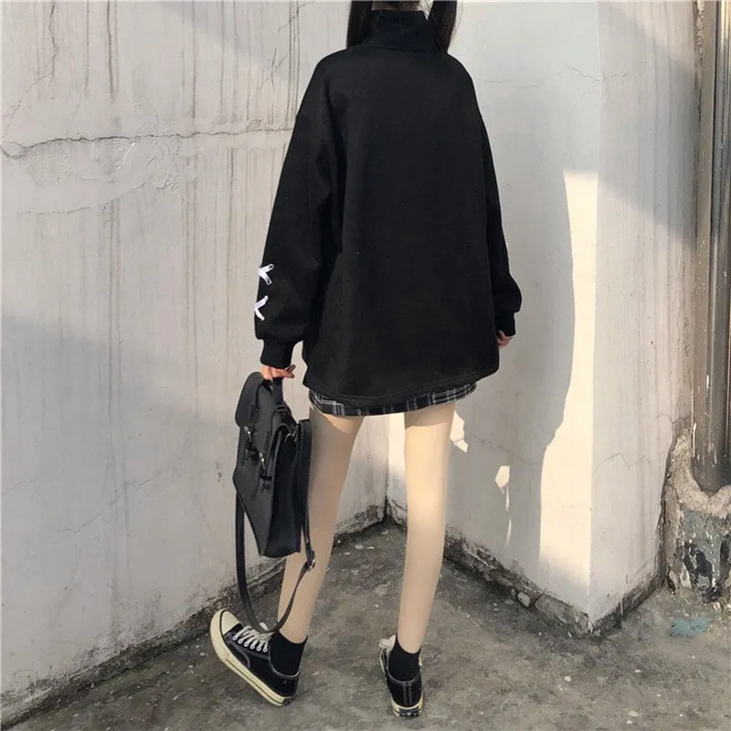 Kawaii Japanese Dark Girls College Style Hoodies