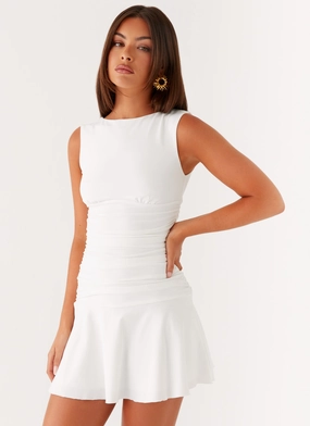 Kelda Mini Dress - White Bright Feel